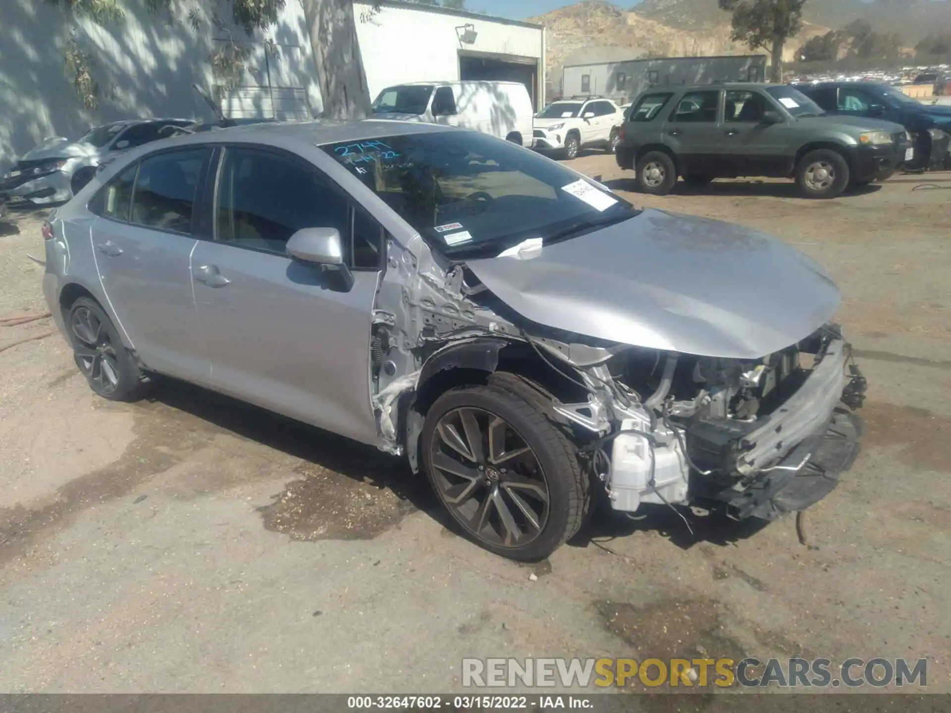 1 Photograph of a damaged car JTDS4RCE3LJ027152 TOYOTA COROLLA 2020