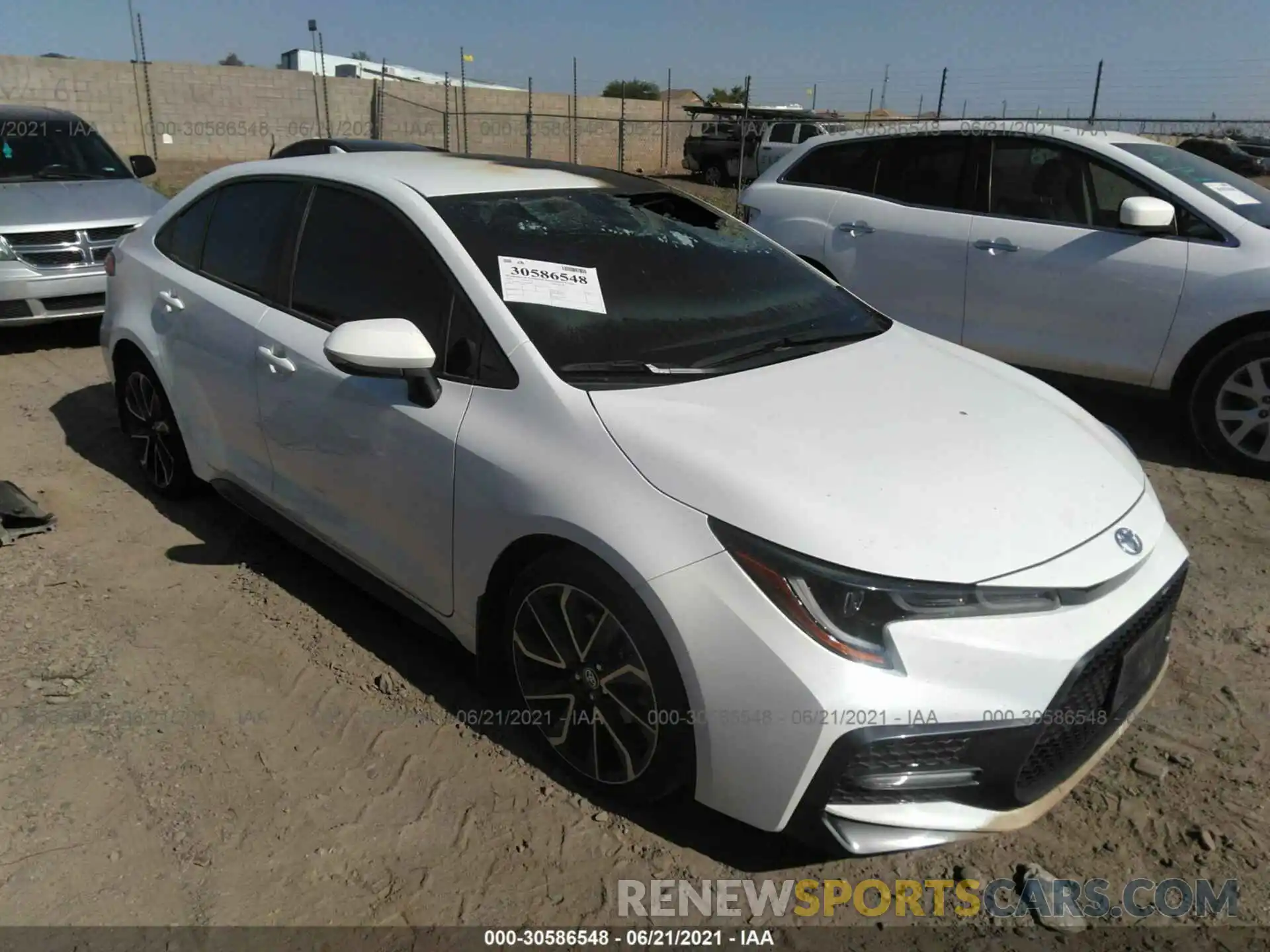 1 Photograph of a damaged car JTDS4RCE3LJ028298 TOYOTA COROLLA 2020