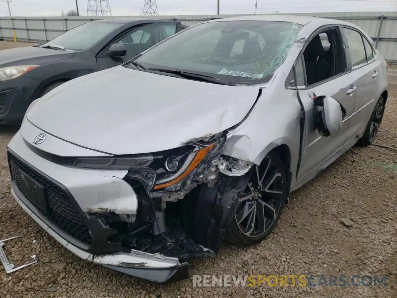 2 Photograph of a damaged car JTDS4RCE3LJ028432 TOYOTA COROLLA 2020