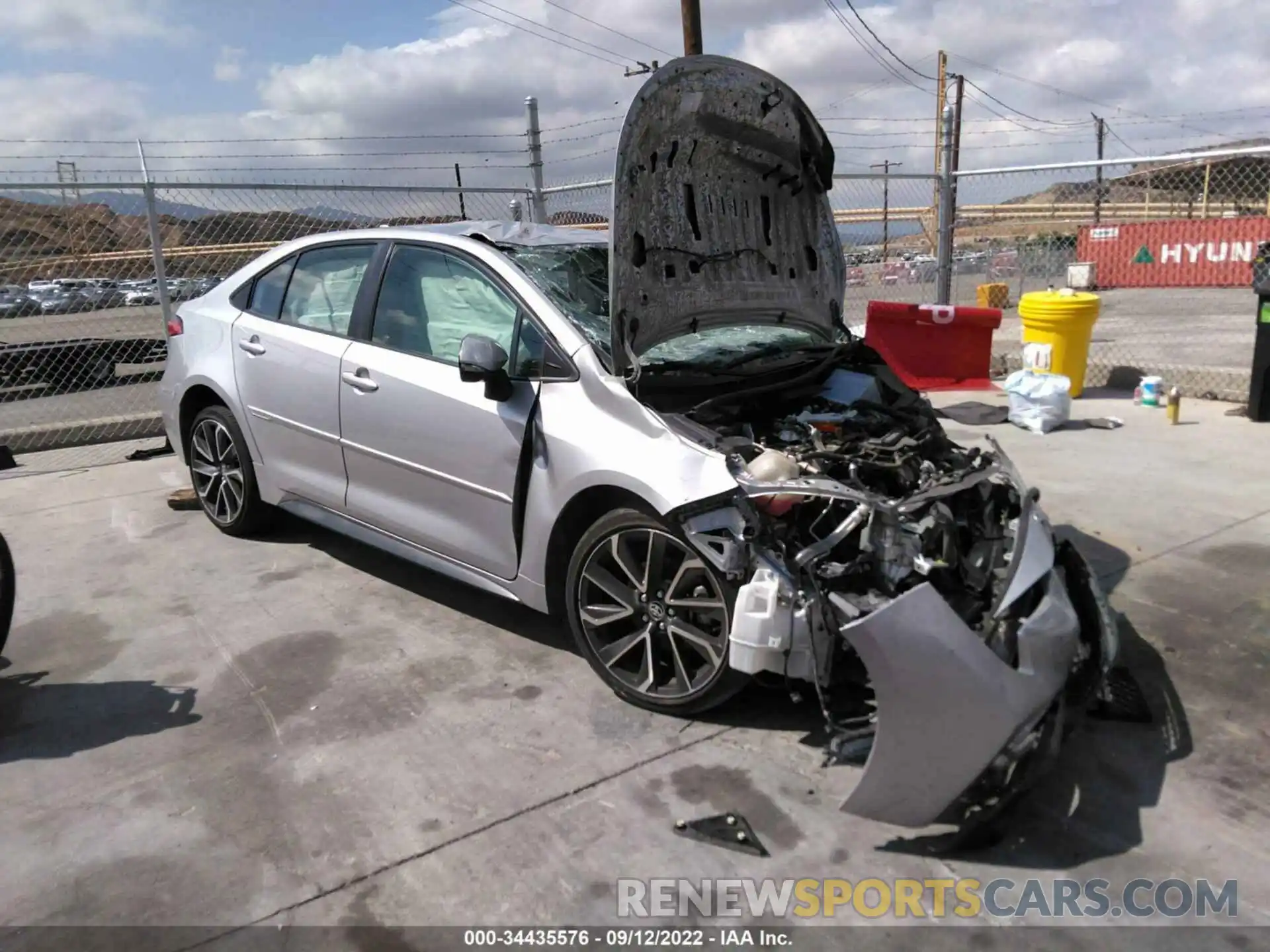 1 Photograph of a damaged car JTDS4RCE3LJ028947 TOYOTA COROLLA 2020