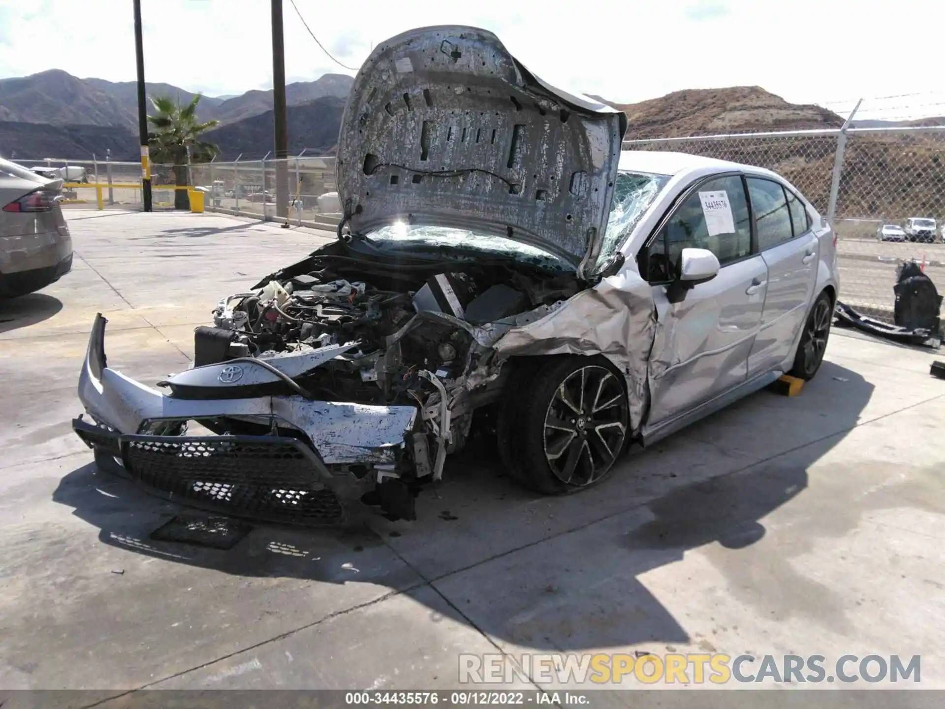 2 Photograph of a damaged car JTDS4RCE3LJ028947 TOYOTA COROLLA 2020