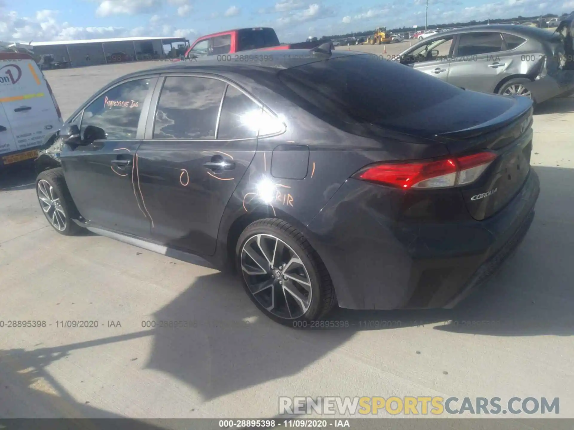 3 Photograph of a damaged car JTDS4RCE3LJ029421 TOYOTA COROLLA 2020