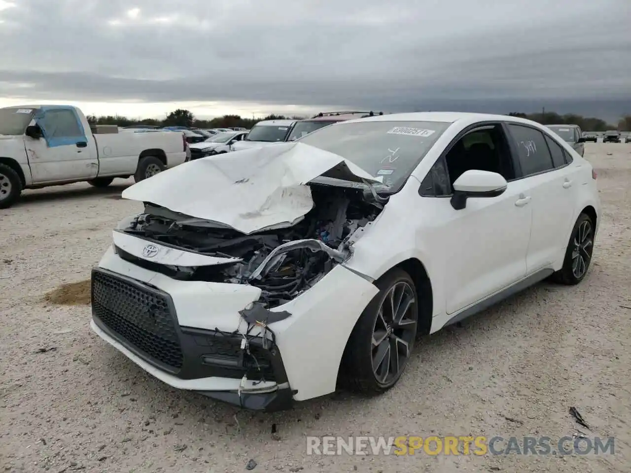 2 Photograph of a damaged car JTDS4RCE3LJ030438 TOYOTA COROLLA 2020