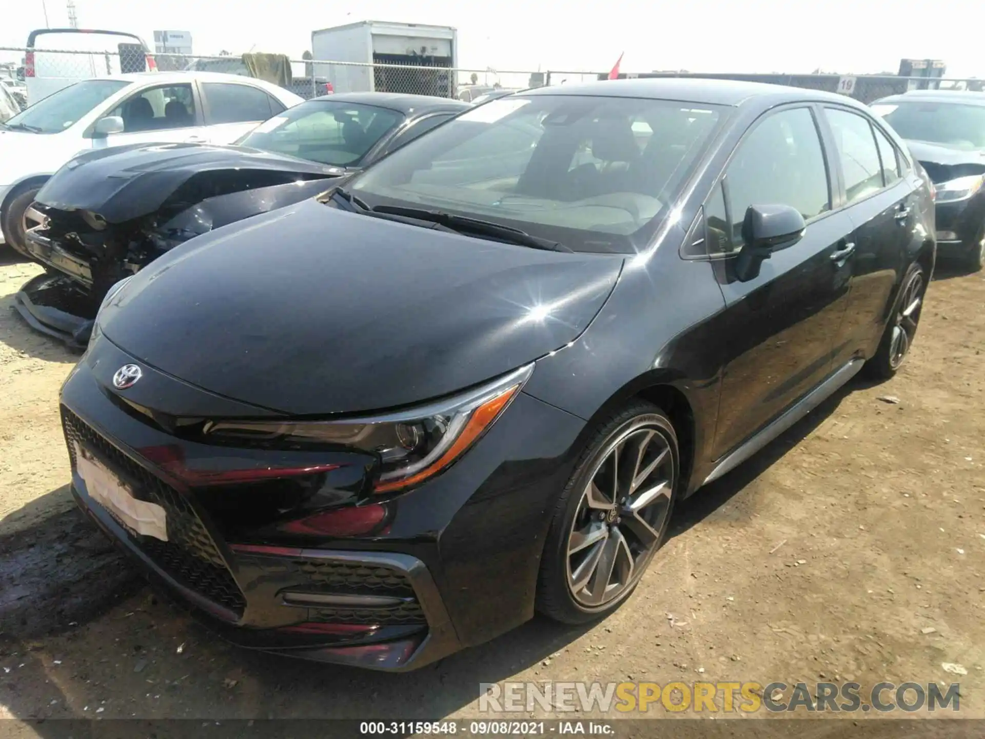 2 Photograph of a damaged car JTDS4RCE3LJ030620 TOYOTA COROLLA 2020