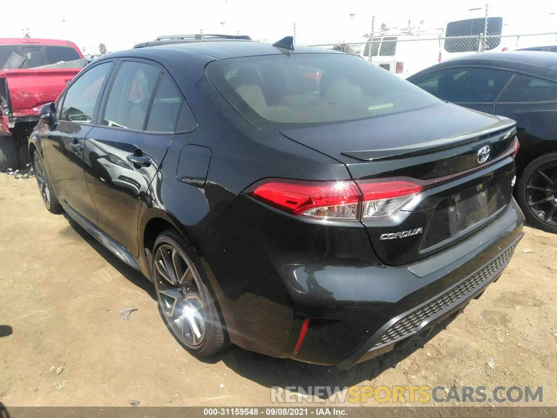 3 Photograph of a damaged car JTDS4RCE3LJ030620 TOYOTA COROLLA 2020