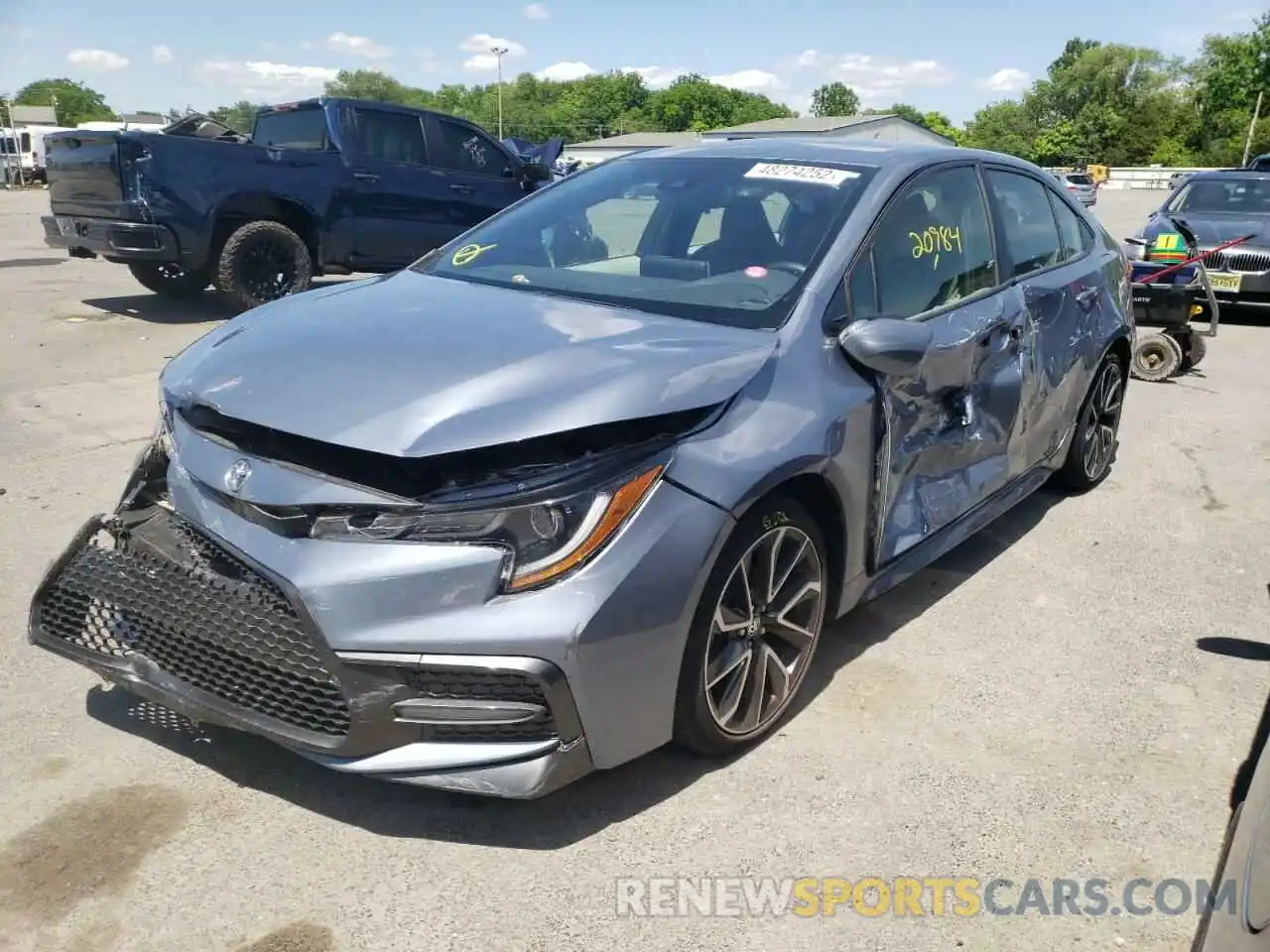 2 Photograph of a damaged car JTDS4RCE3LJ032156 TOYOTA COROLLA 2020