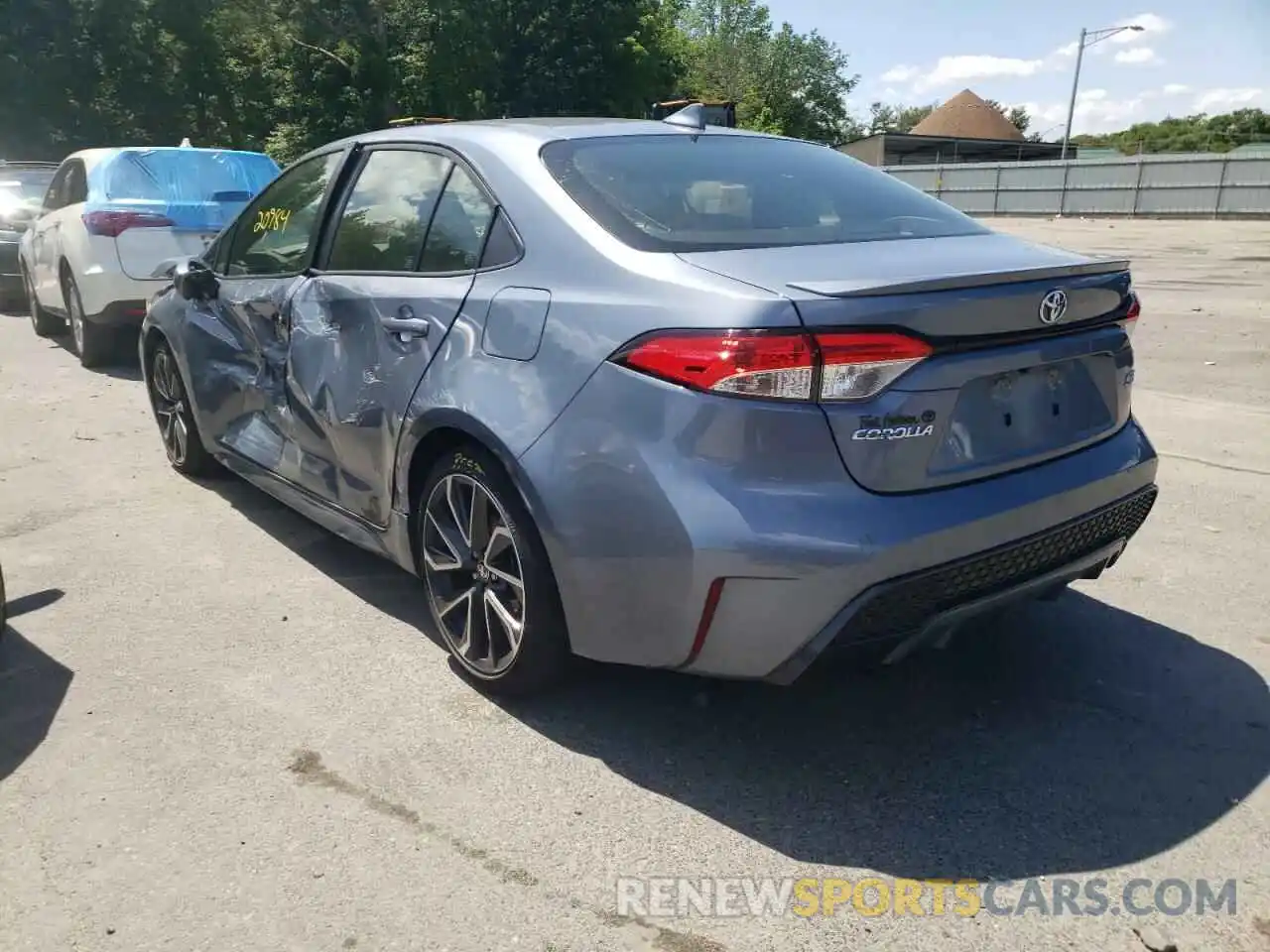 3 Photograph of a damaged car JTDS4RCE3LJ032156 TOYOTA COROLLA 2020