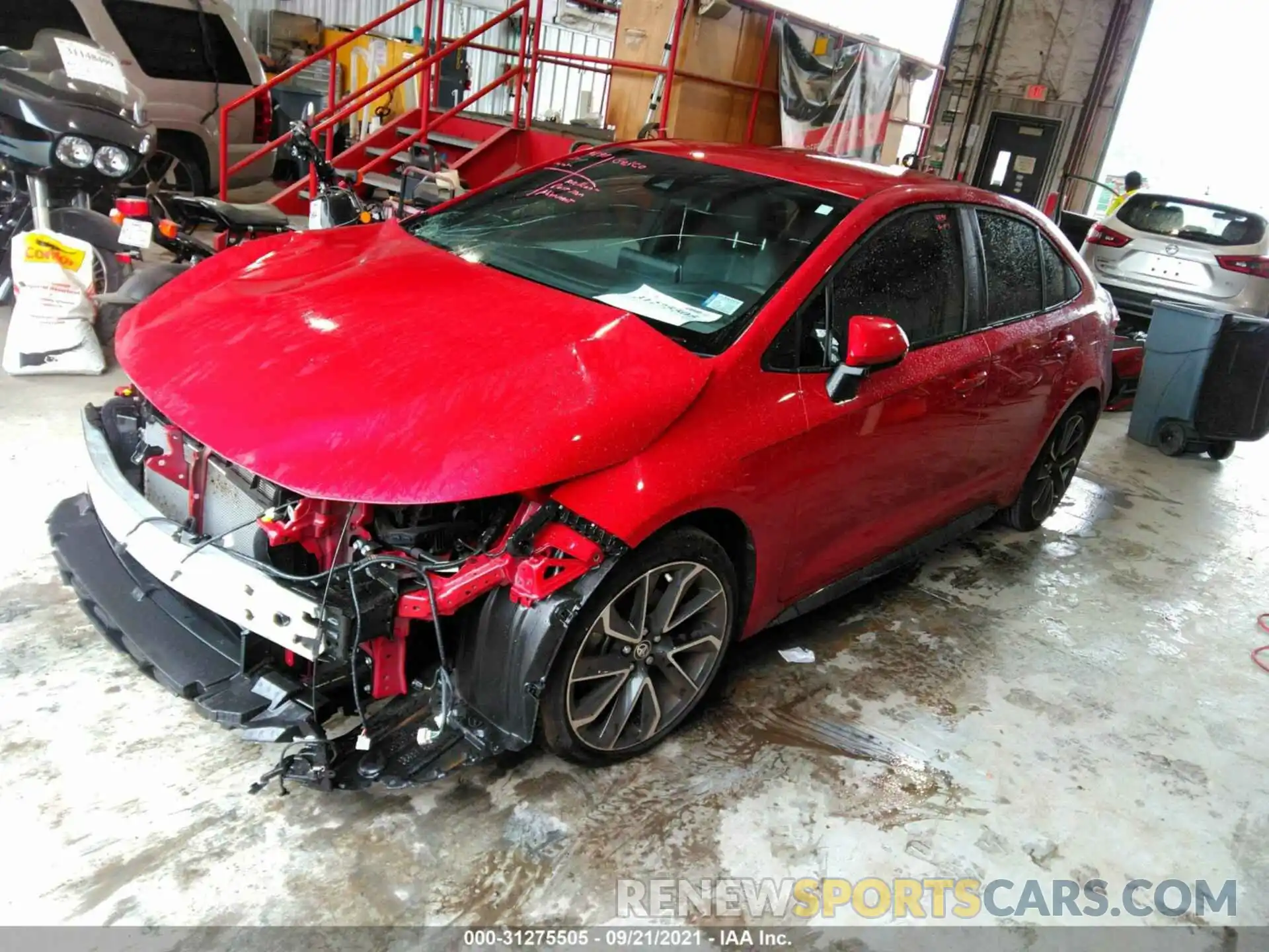 2 Photograph of a damaged car JTDS4RCE3LJ032416 TOYOTA COROLLA 2020