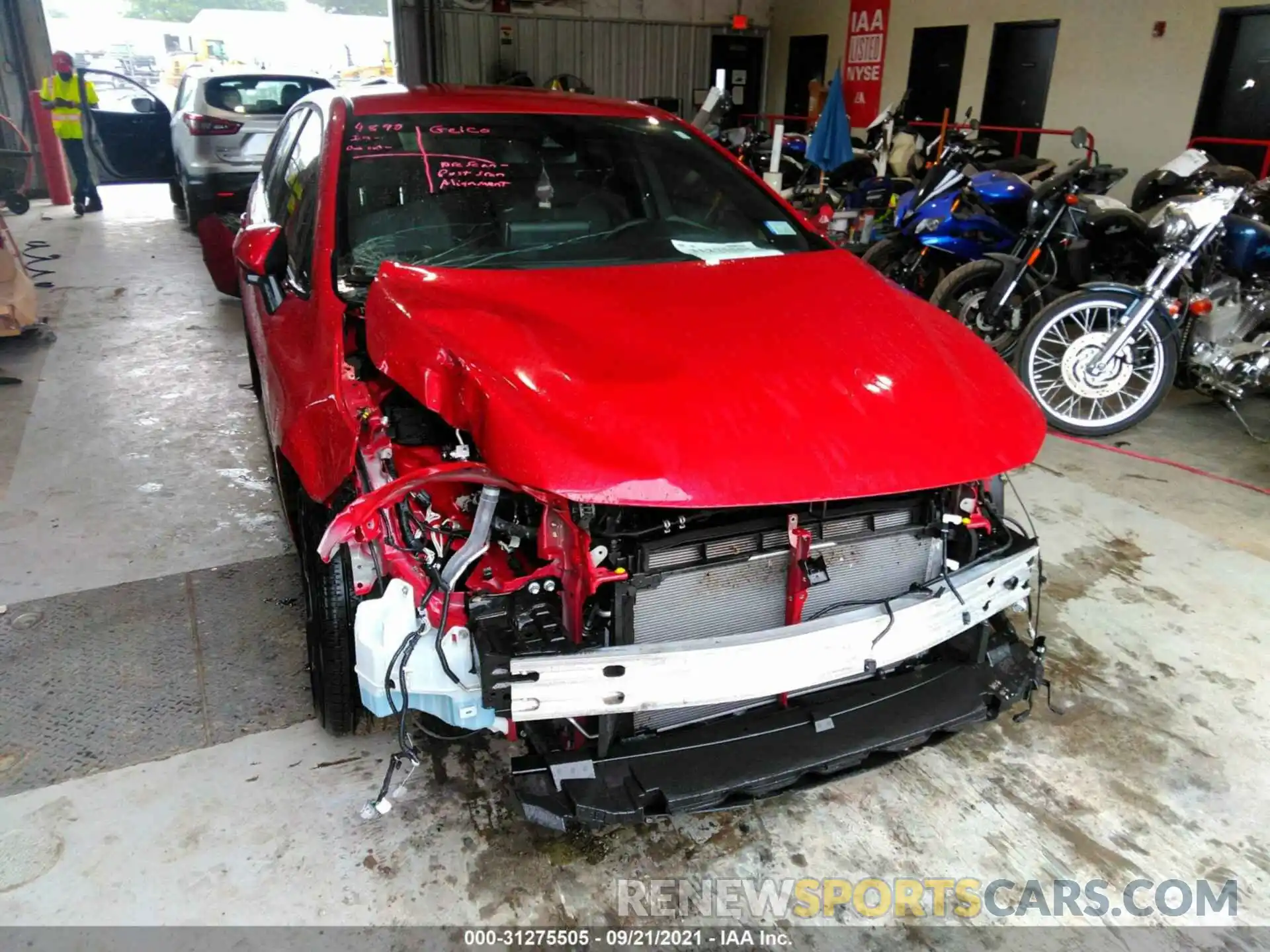 6 Photograph of a damaged car JTDS4RCE3LJ032416 TOYOTA COROLLA 2020