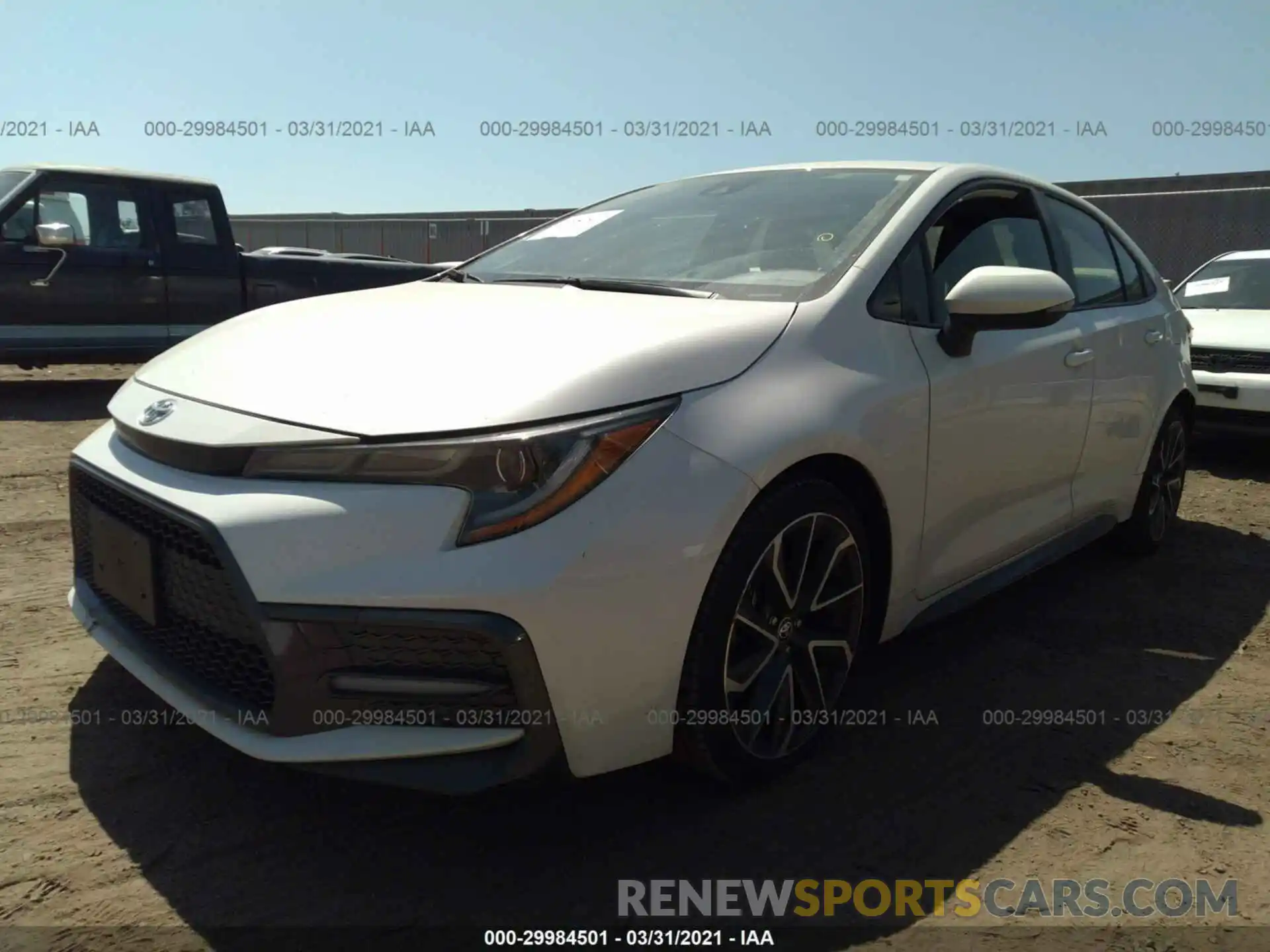 2 Photograph of a damaged car JTDS4RCE3LJ033131 TOYOTA COROLLA 2020