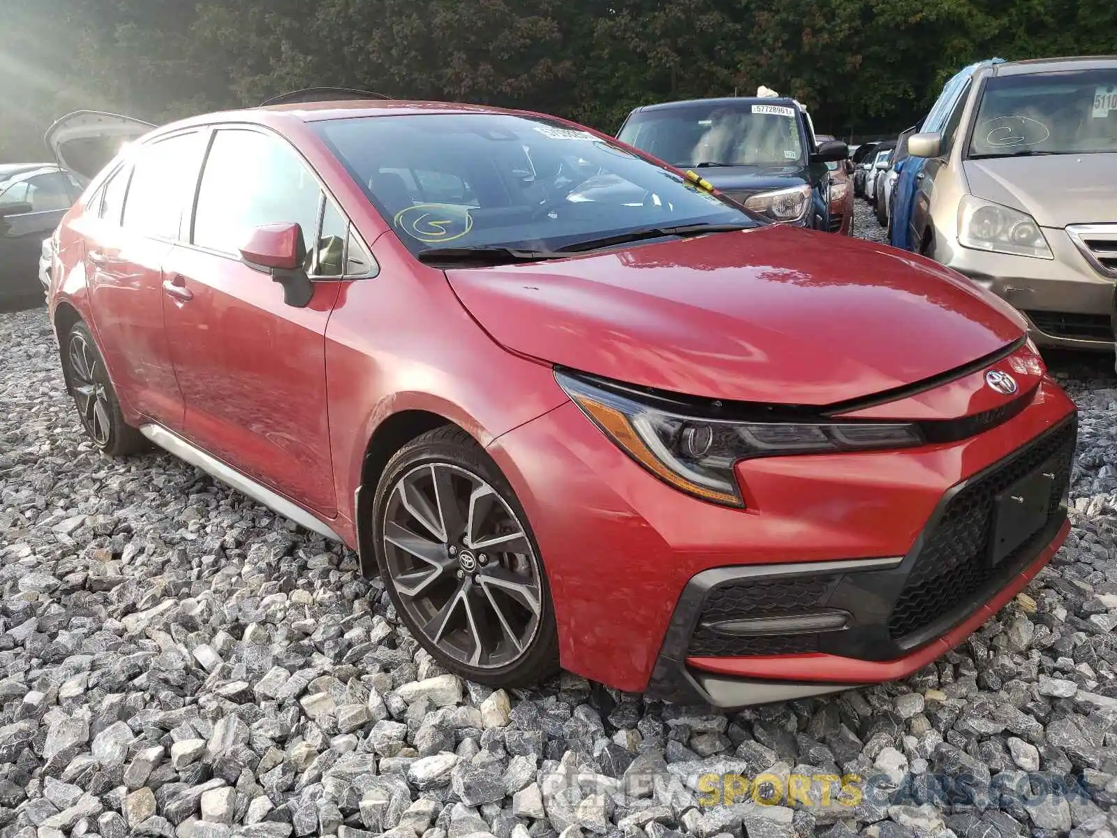 1 Photograph of a damaged car JTDS4RCE3LJ033663 TOYOTA COROLLA 2020