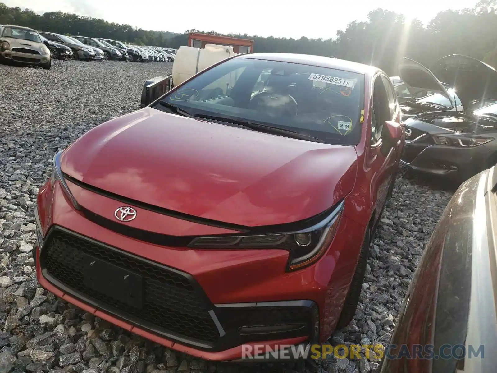 2 Photograph of a damaged car JTDS4RCE3LJ033663 TOYOTA COROLLA 2020