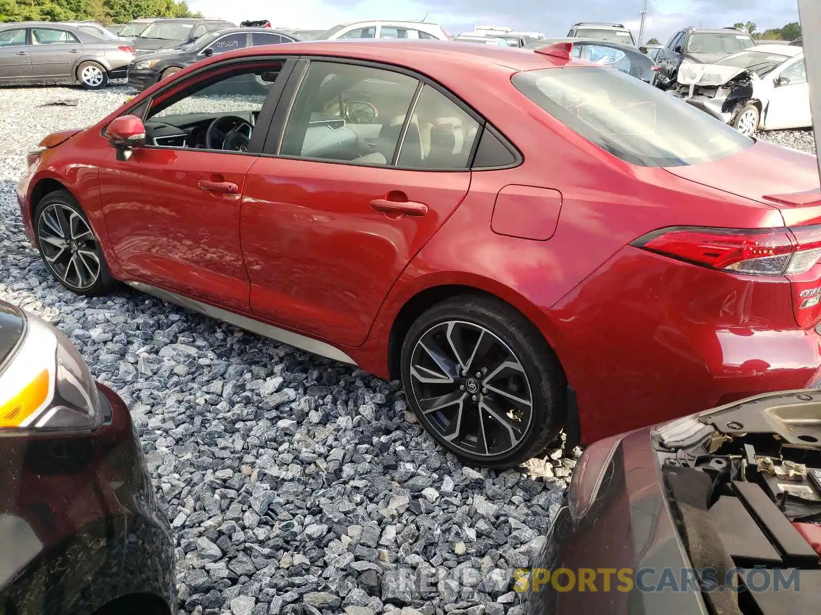 3 Photograph of a damaged car JTDS4RCE3LJ033663 TOYOTA COROLLA 2020