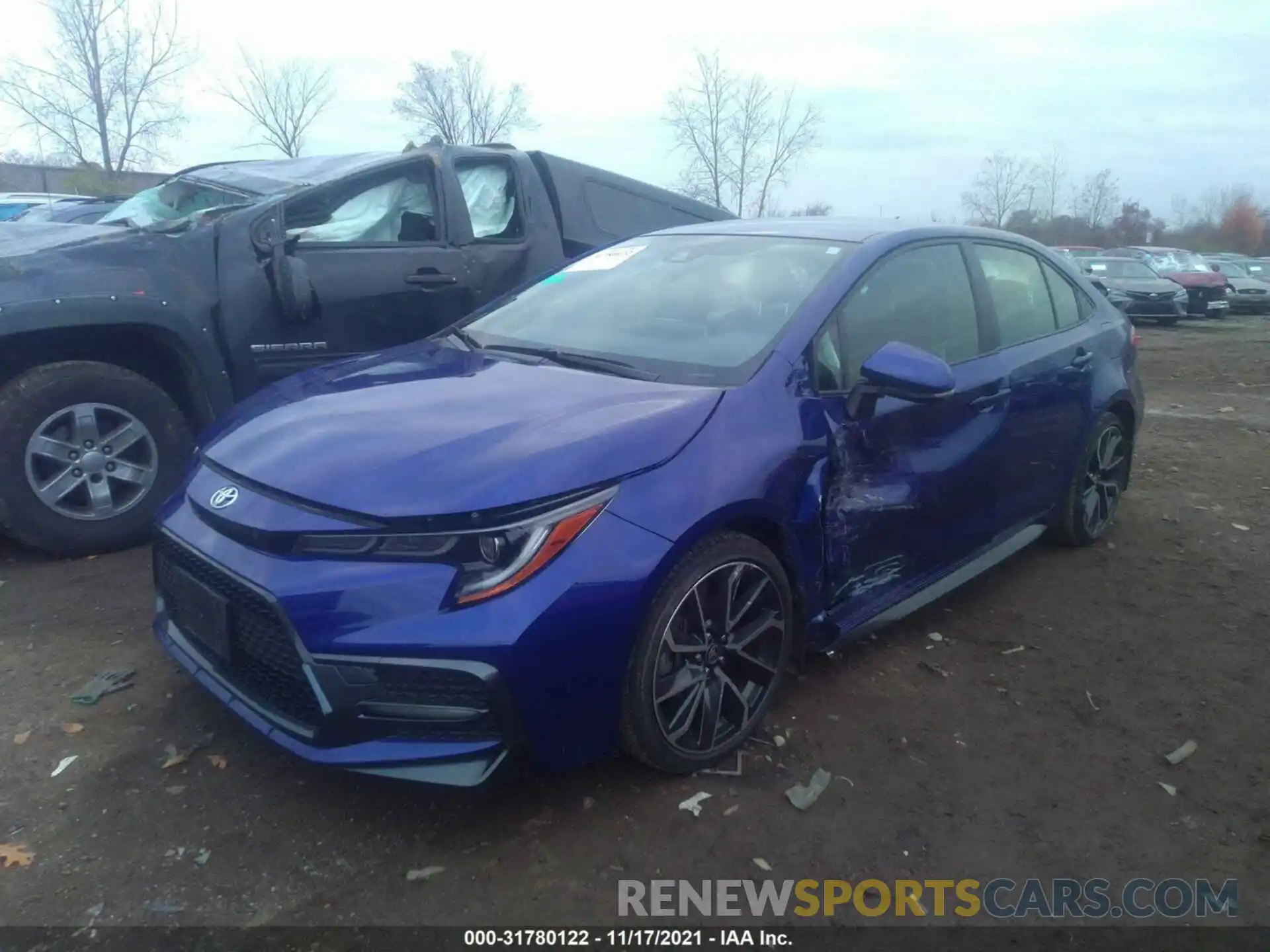 2 Photograph of a damaged car JTDS4RCE3LJ034070 TOYOTA COROLLA 2020