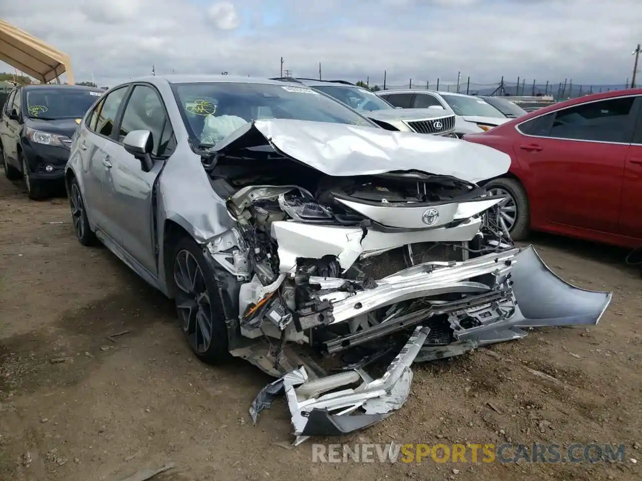 1 Photograph of a damaged car JTDS4RCE3LJ034117 TOYOTA COROLLA 2020