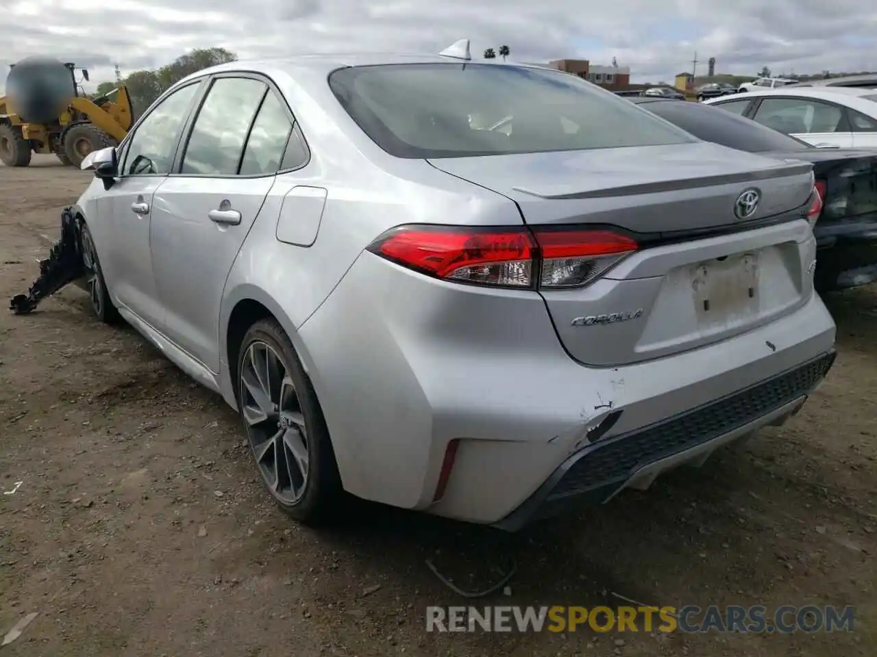 3 Photograph of a damaged car JTDS4RCE3LJ034117 TOYOTA COROLLA 2020