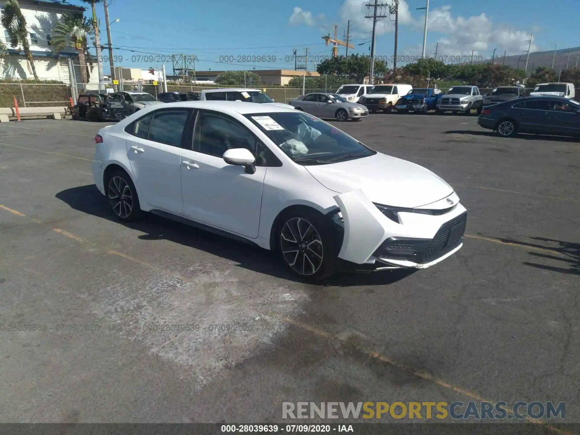 1 Photograph of a damaged car JTDS4RCE3LJ034828 TOYOTA COROLLA 2020