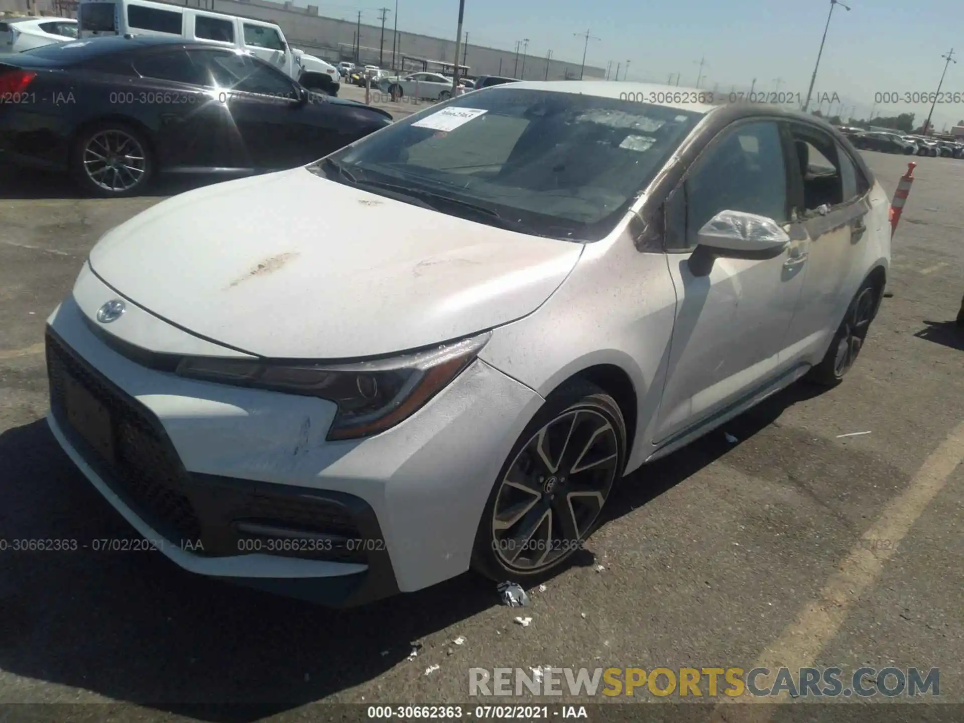 2 Photograph of a damaged car JTDS4RCE3LJ035316 TOYOTA COROLLA 2020