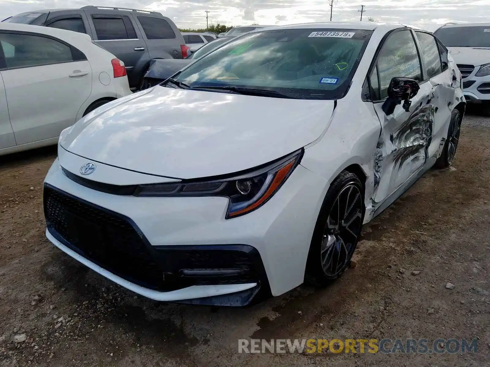 2 Photograph of a damaged car JTDS4RCE3LJ035543 TOYOTA COROLLA 2020