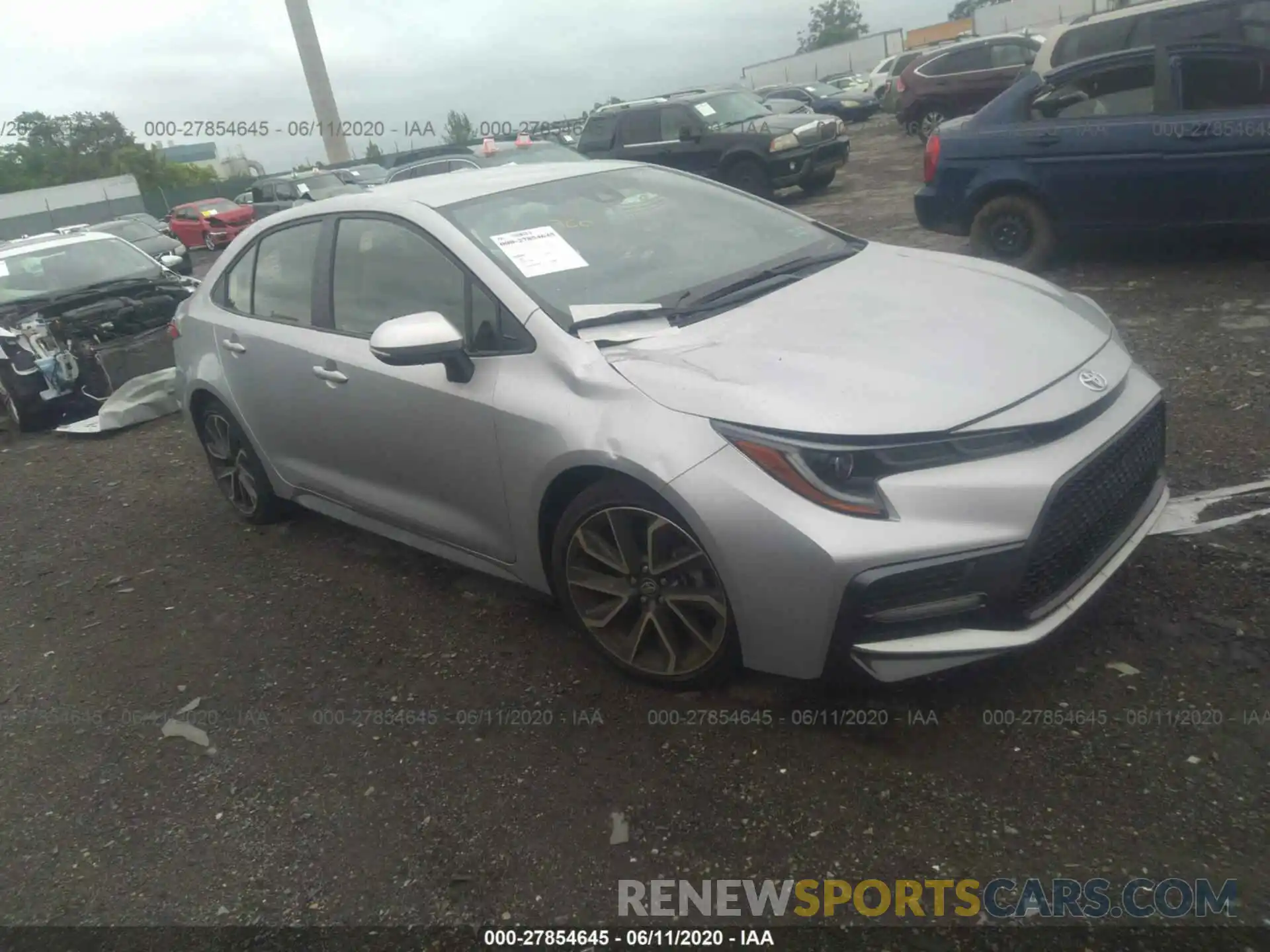 1 Photograph of a damaged car JTDS4RCE3LJ035641 TOYOTA COROLLA 2020