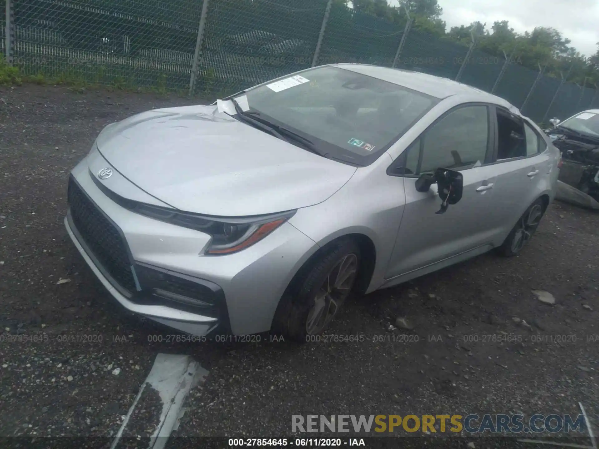 2 Photograph of a damaged car JTDS4RCE3LJ035641 TOYOTA COROLLA 2020