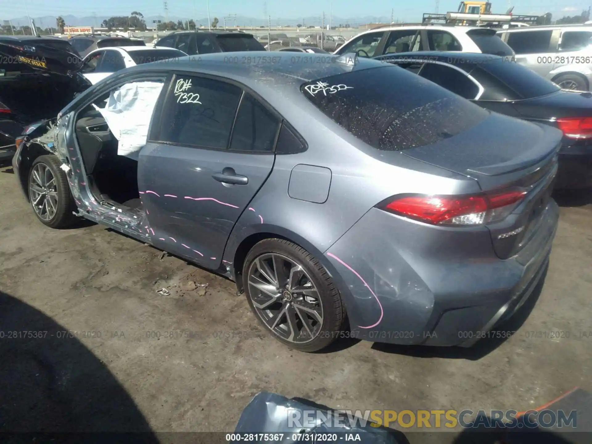 3 Photograph of a damaged car JTDS4RCE3LJ036580 TOYOTA COROLLA 2020