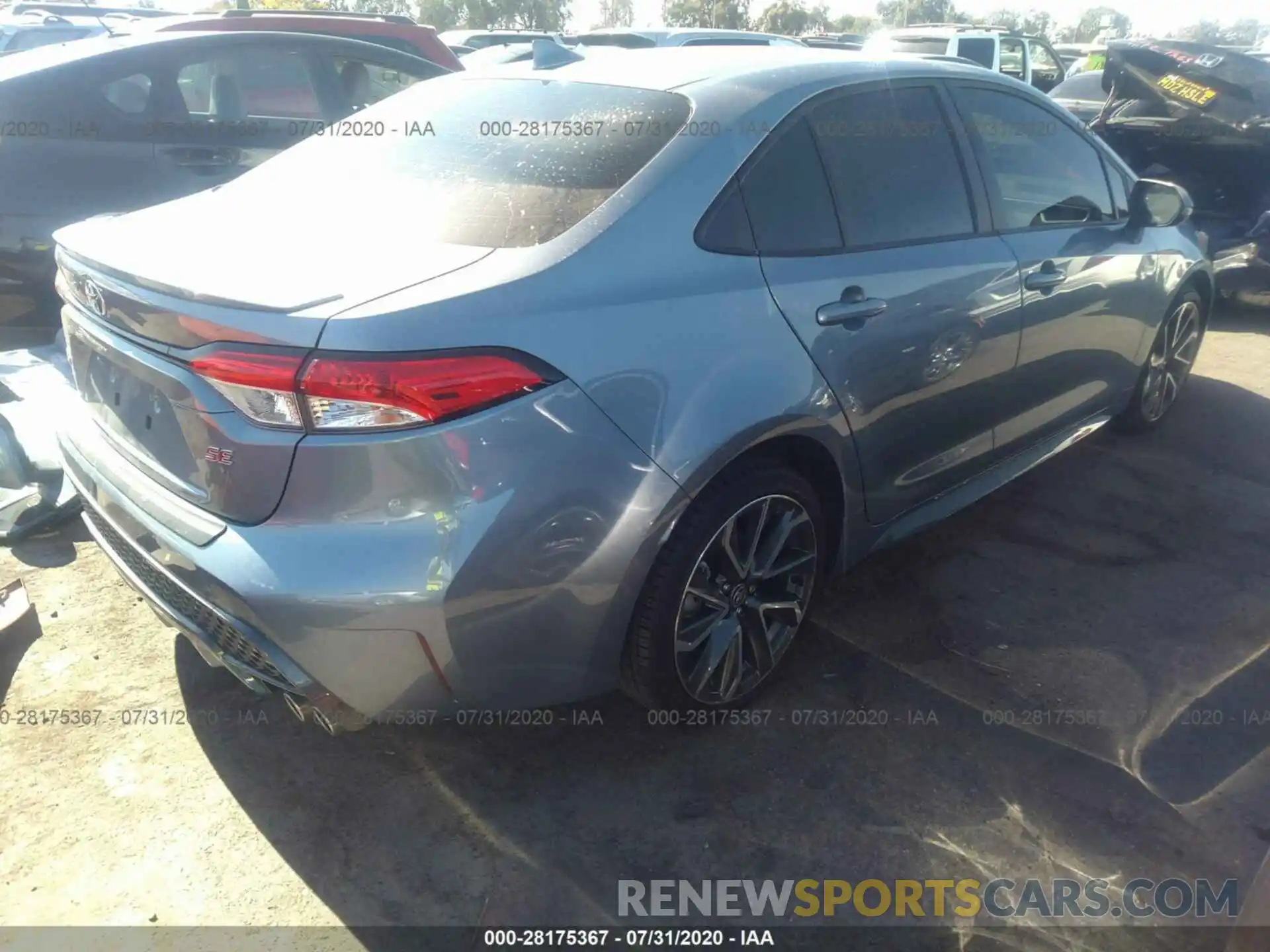 4 Photograph of a damaged car JTDS4RCE3LJ036580 TOYOTA COROLLA 2020