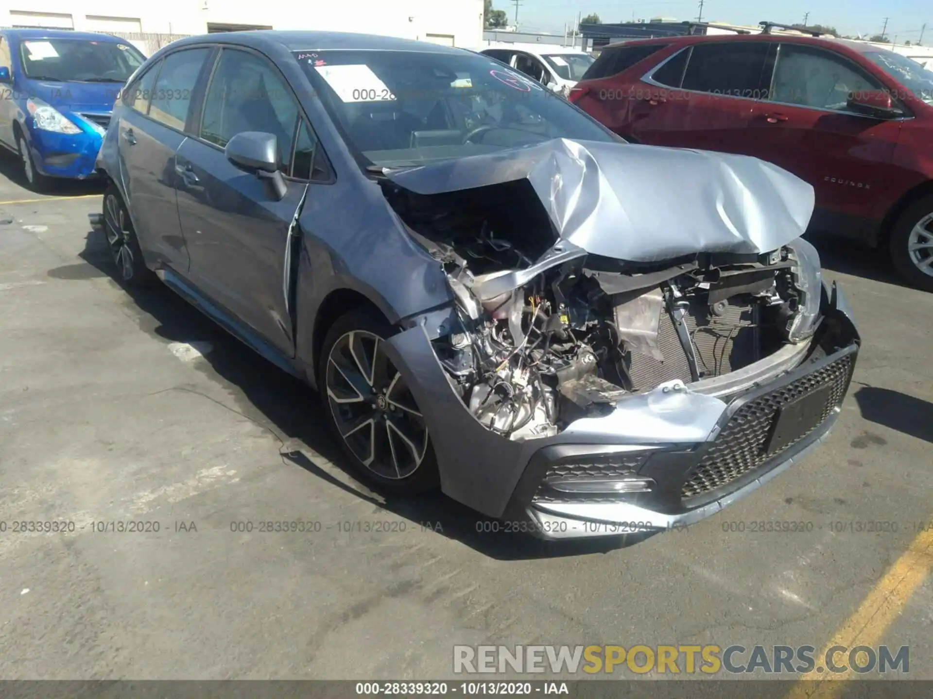 1 Photograph of a damaged car JTDS4RCE3LJ036661 TOYOTA COROLLA 2020