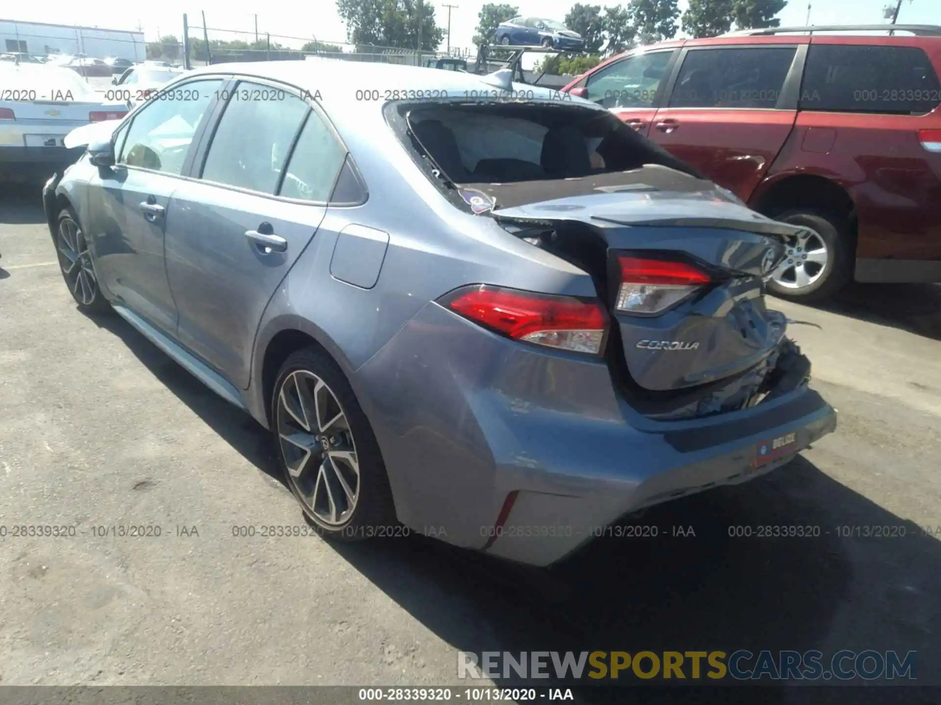 3 Photograph of a damaged car JTDS4RCE3LJ036661 TOYOTA COROLLA 2020