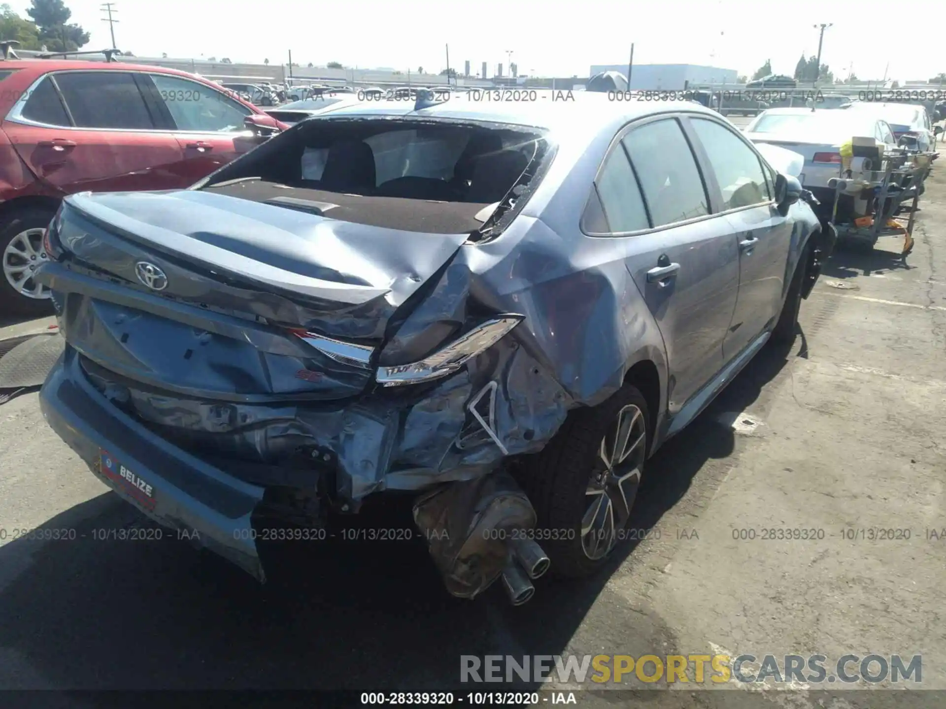 4 Photograph of a damaged car JTDS4RCE3LJ036661 TOYOTA COROLLA 2020