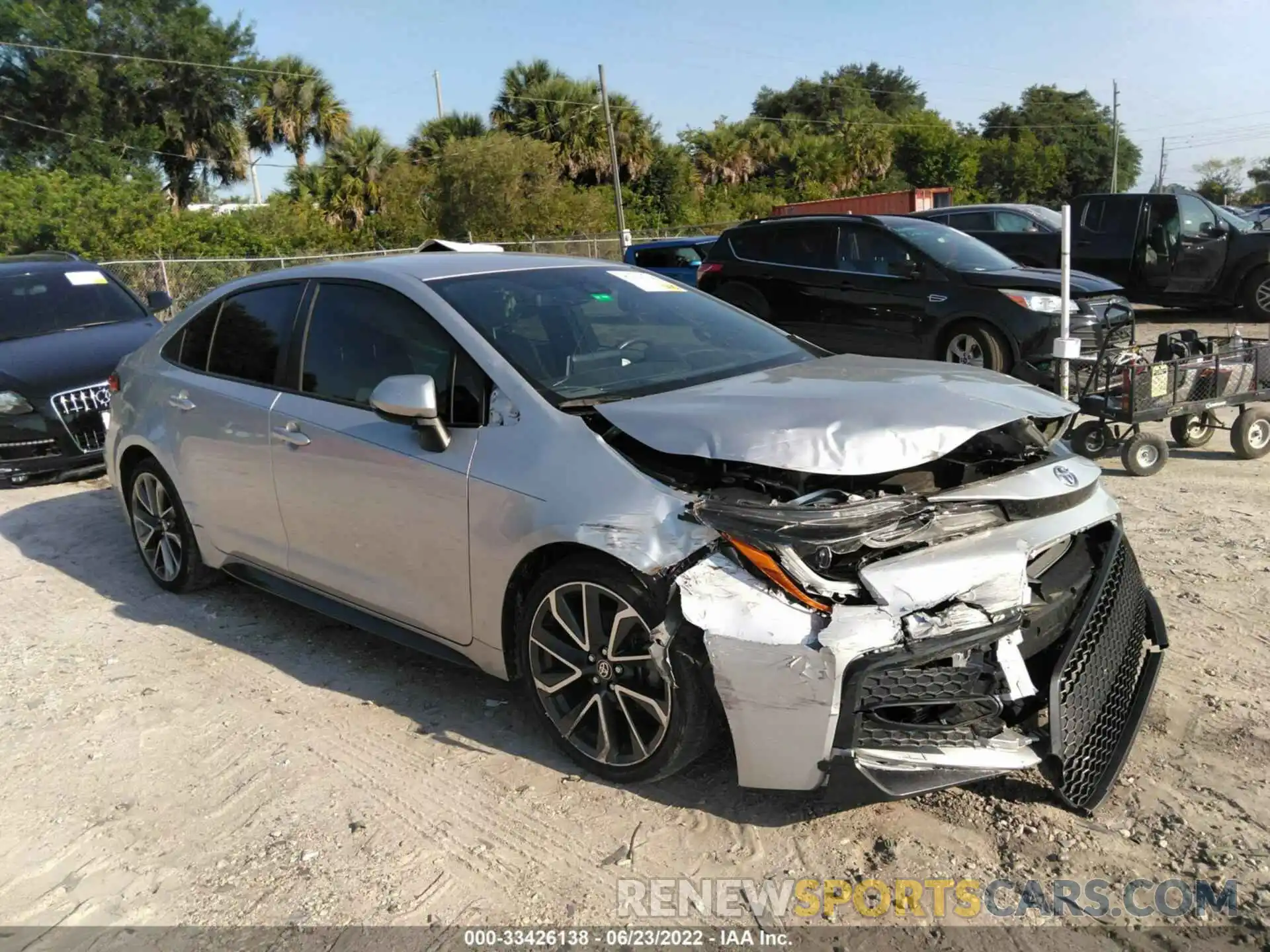 1 Photograph of a damaged car JTDS4RCE3LJ037535 TOYOTA COROLLA 2020