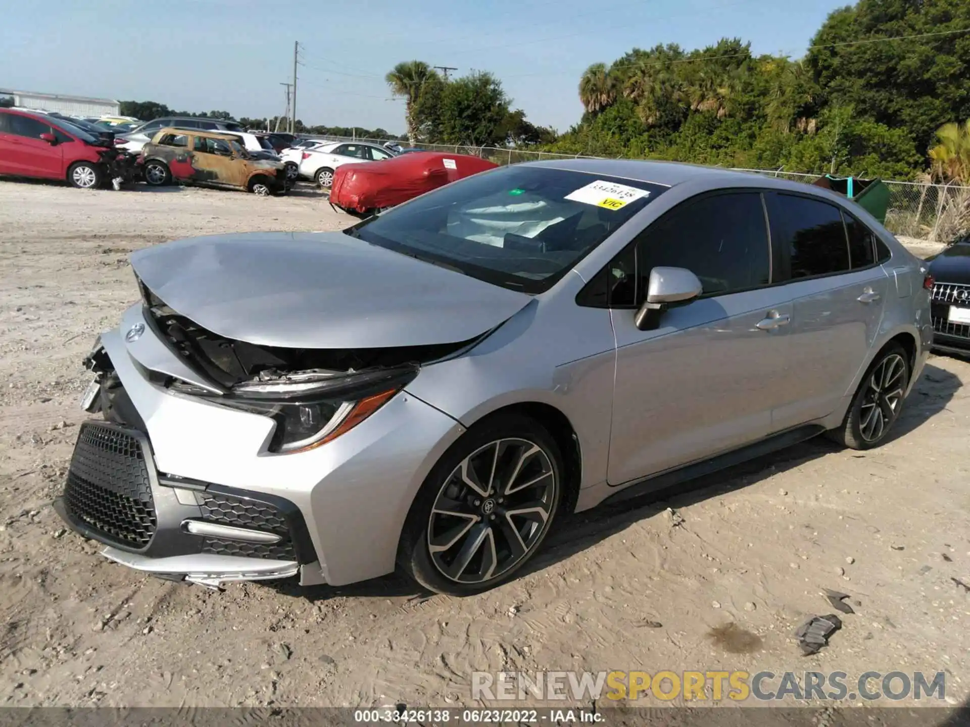 2 Photograph of a damaged car JTDS4RCE3LJ037535 TOYOTA COROLLA 2020