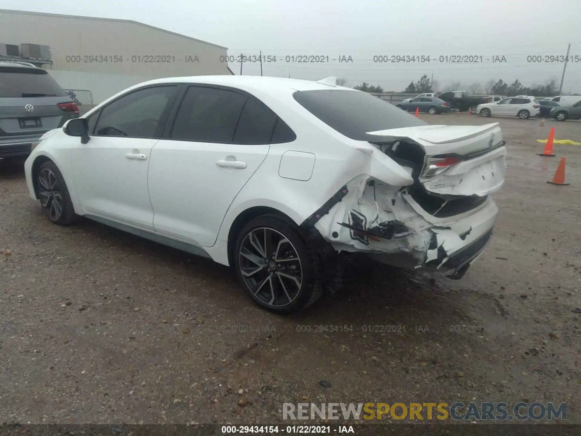 3 Photograph of a damaged car JTDS4RCE3LJ037552 TOYOTA COROLLA 2020