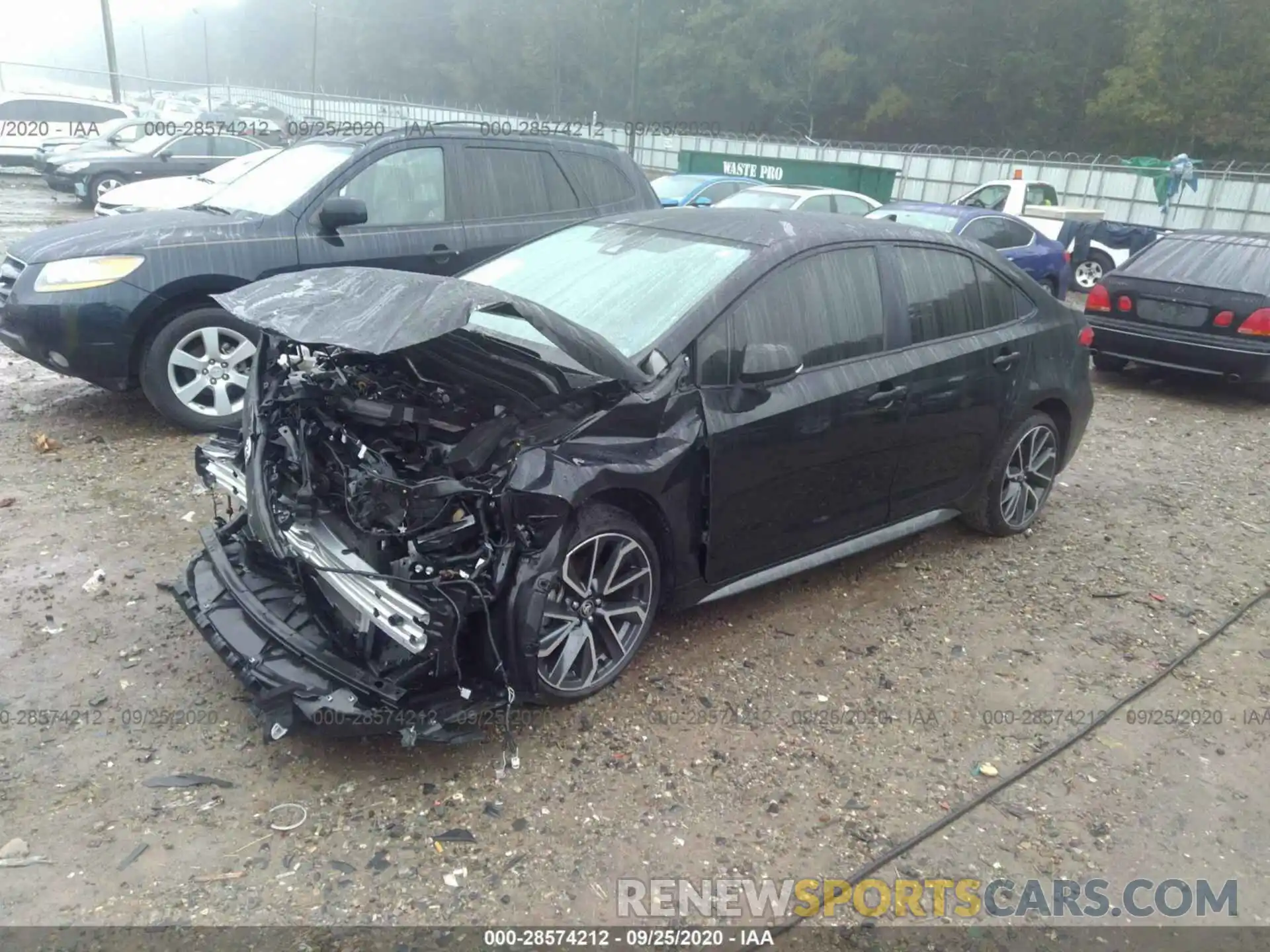 2 Photograph of a damaged car JTDS4RCE3LJ037650 TOYOTA COROLLA 2020