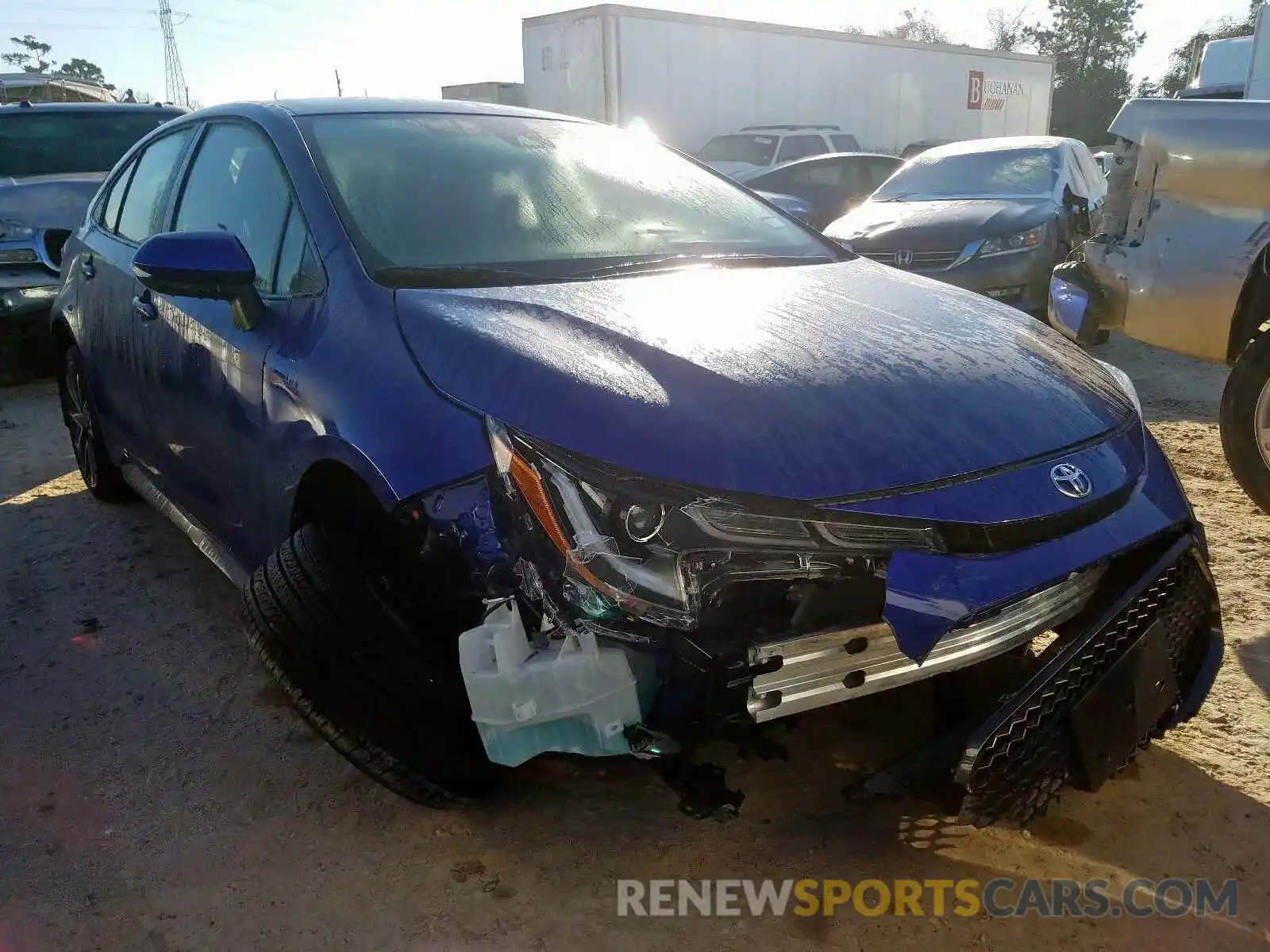 1 Photograph of a damaged car JTDS4RCE3LJ037678 TOYOTA COROLLA 2020