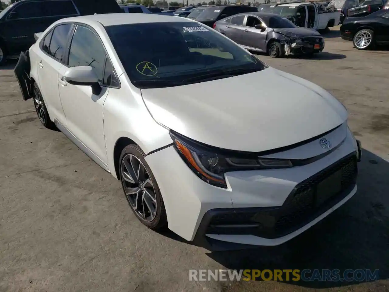 1 Photograph of a damaged car JTDS4RCE3LJ037714 TOYOTA COROLLA 2020