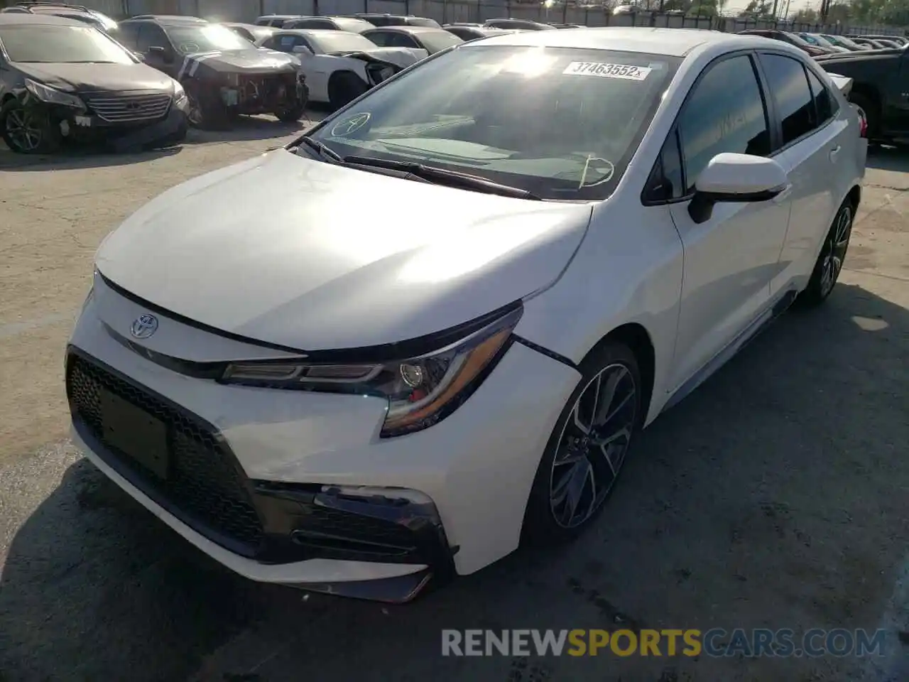 2 Photograph of a damaged car JTDS4RCE3LJ037714 TOYOTA COROLLA 2020