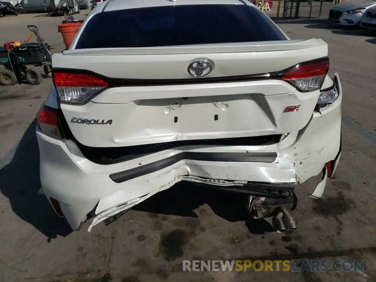 9 Photograph of a damaged car JTDS4RCE3LJ037714 TOYOTA COROLLA 2020