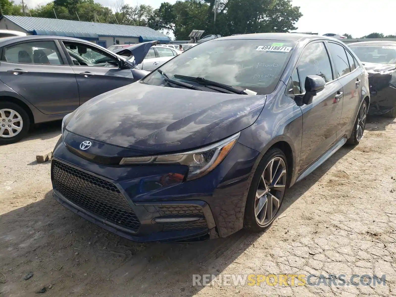 2 Photograph of a damaged car JTDS4RCE3LJ037745 TOYOTA COROLLA 2020