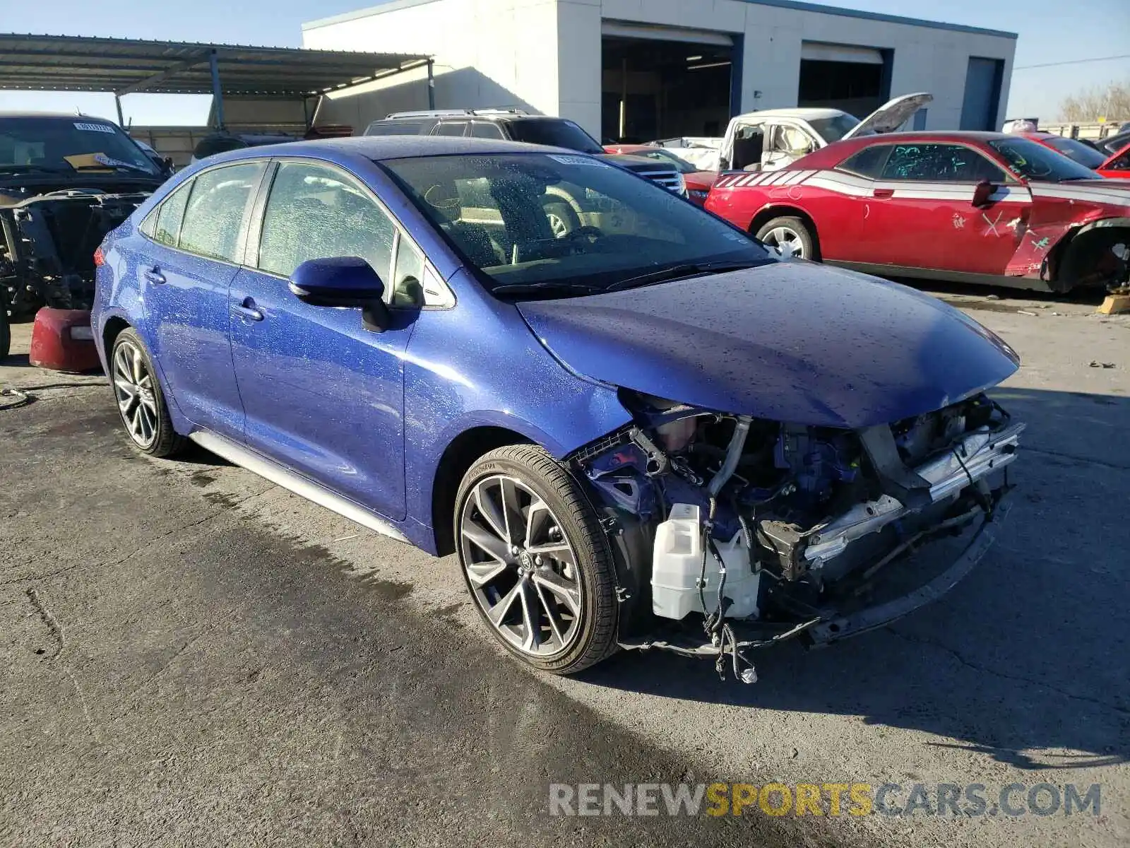 1 Photograph of a damaged car JTDS4RCE3LJ037986 TOYOTA COROLLA 2020