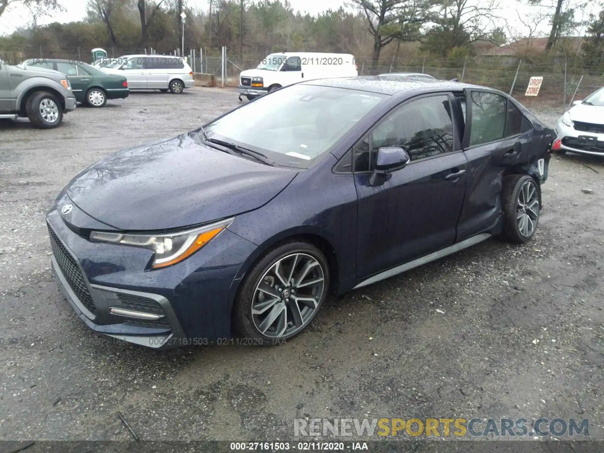 2 Photograph of a damaged car JTDS4RCE3LJ038345 TOYOTA COROLLA 2020