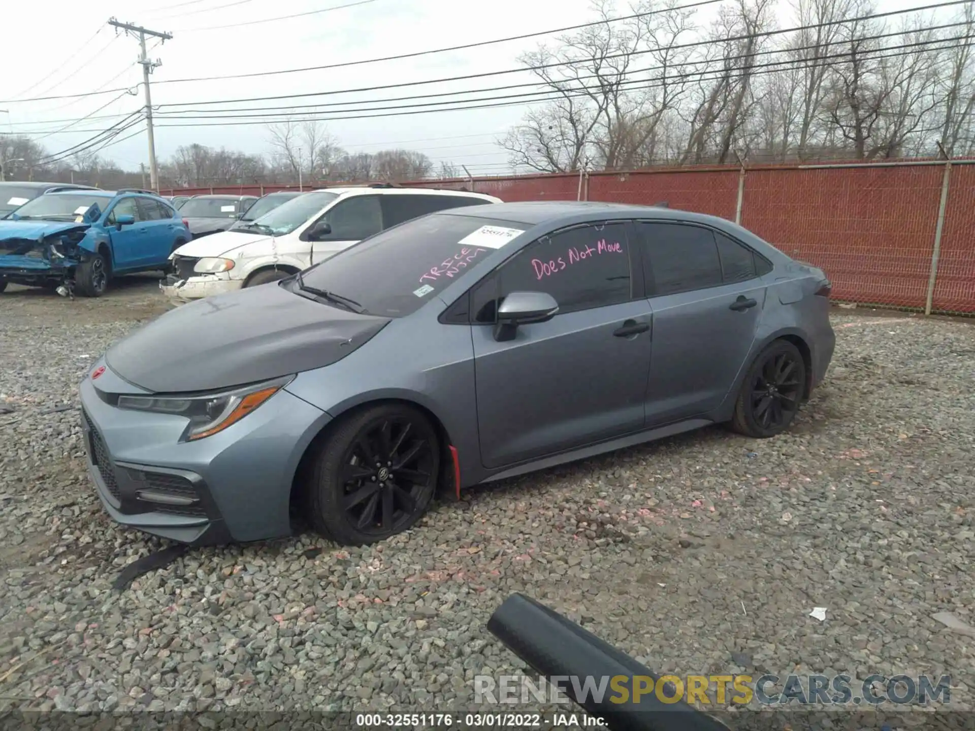 2 Photograph of a damaged car JTDS4RCE3LJ039009 TOYOTA COROLLA 2020