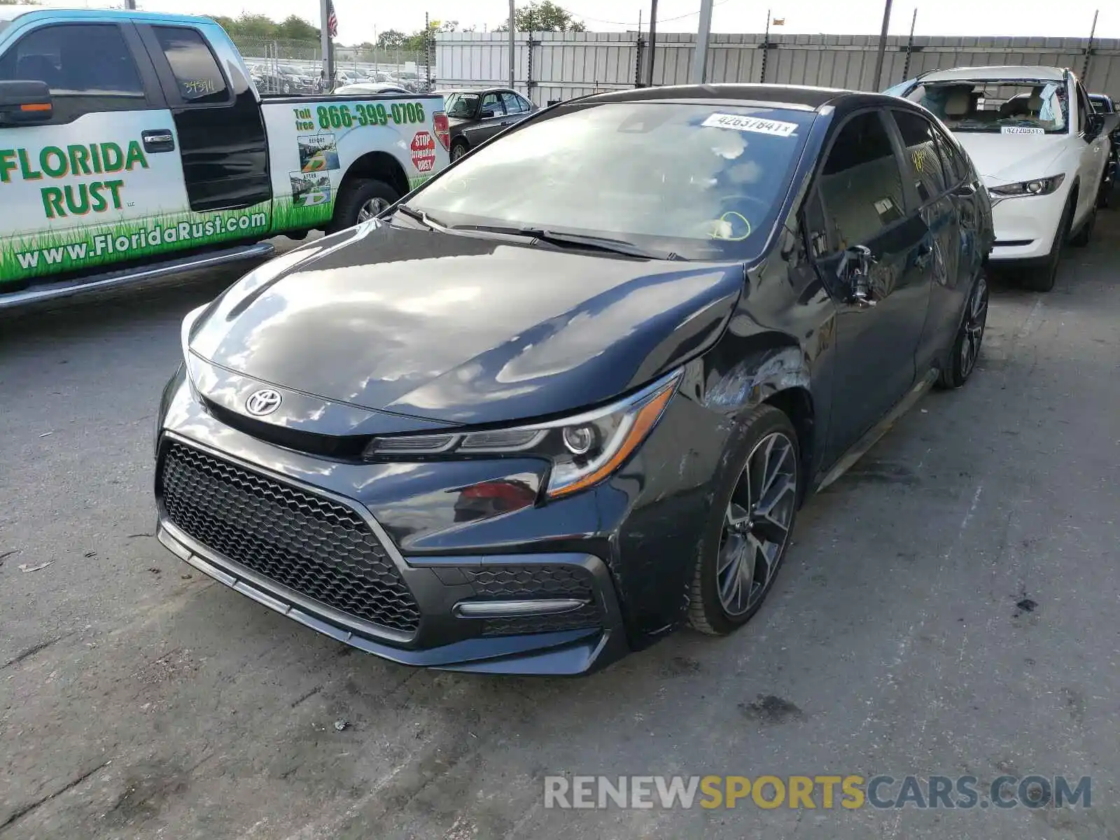 2 Photograph of a damaged car JTDS4RCE3LJ039592 TOYOTA COROLLA 2020