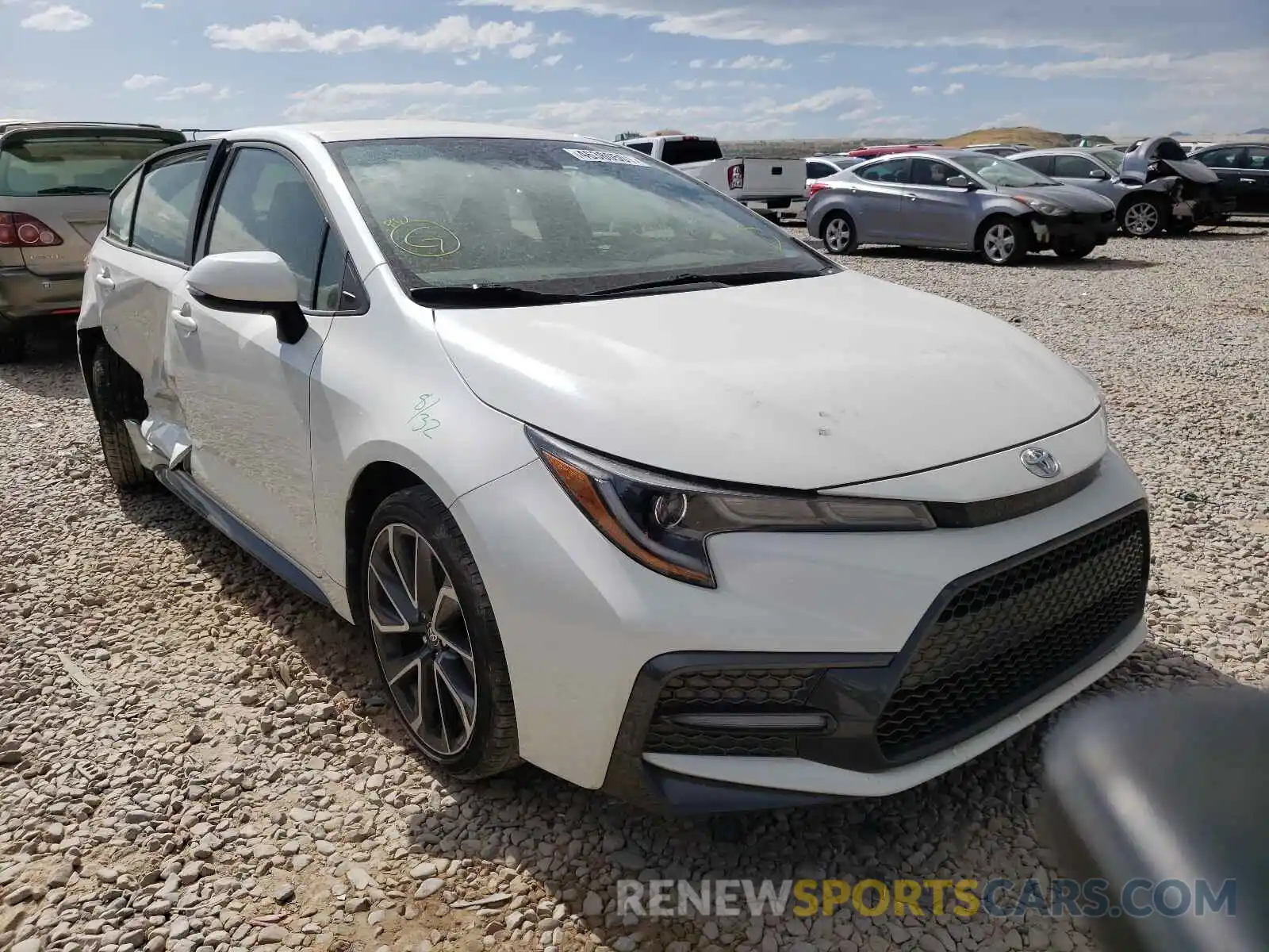 1 Photograph of a damaged car JTDS4RCE3LJ039950 TOYOTA COROLLA 2020