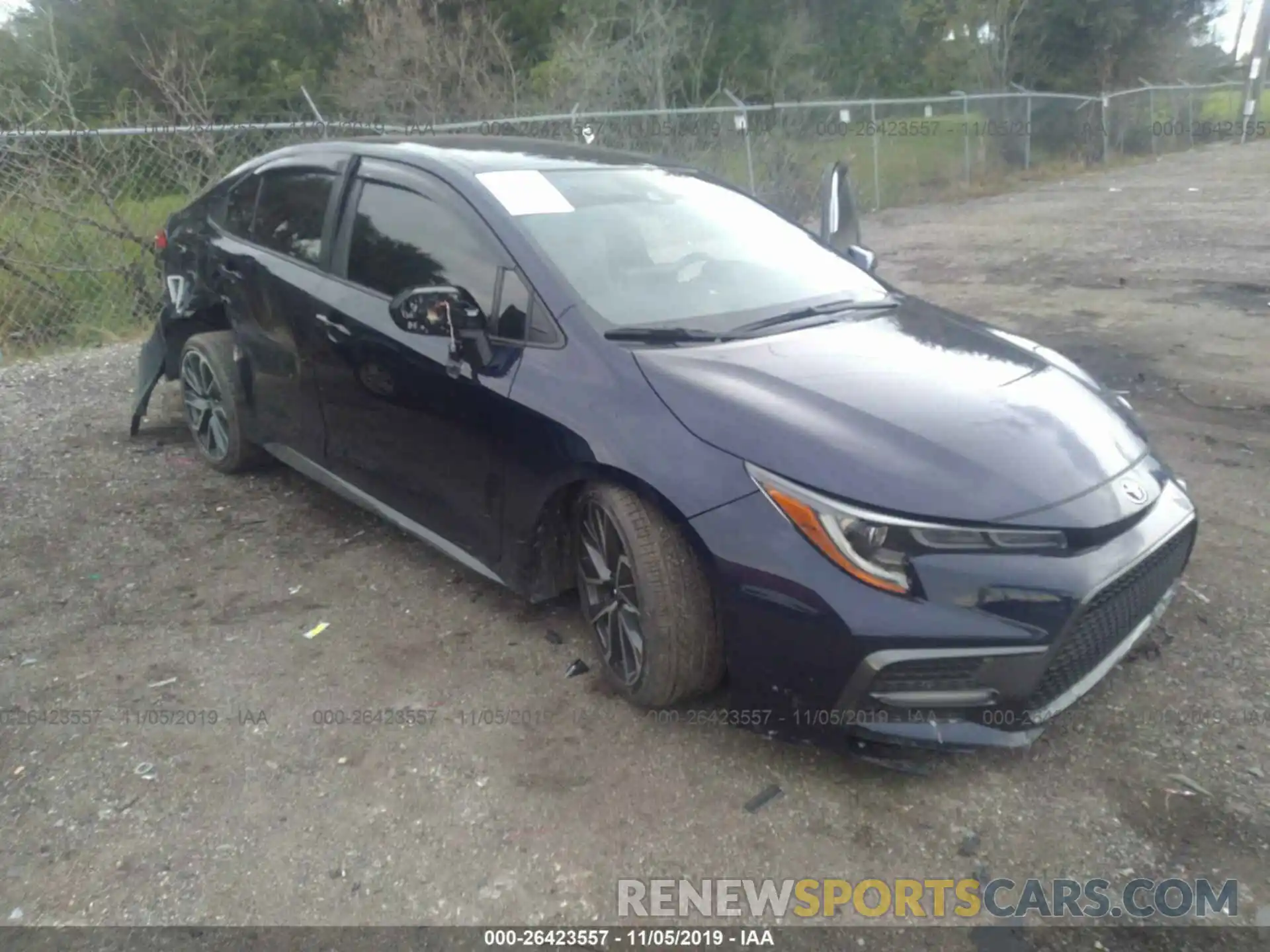 1 Photograph of a damaged car JTDS4RCE3LJ040256 TOYOTA COROLLA 2020