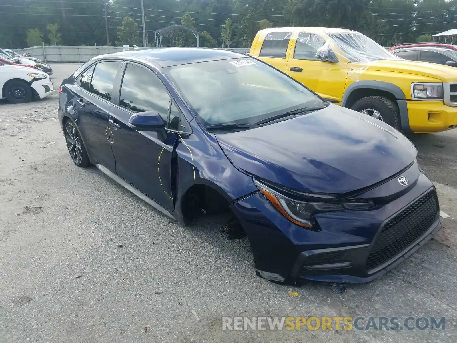 1 Photograph of a damaged car JTDS4RCE3LJ040967 TOYOTA COROLLA 2020