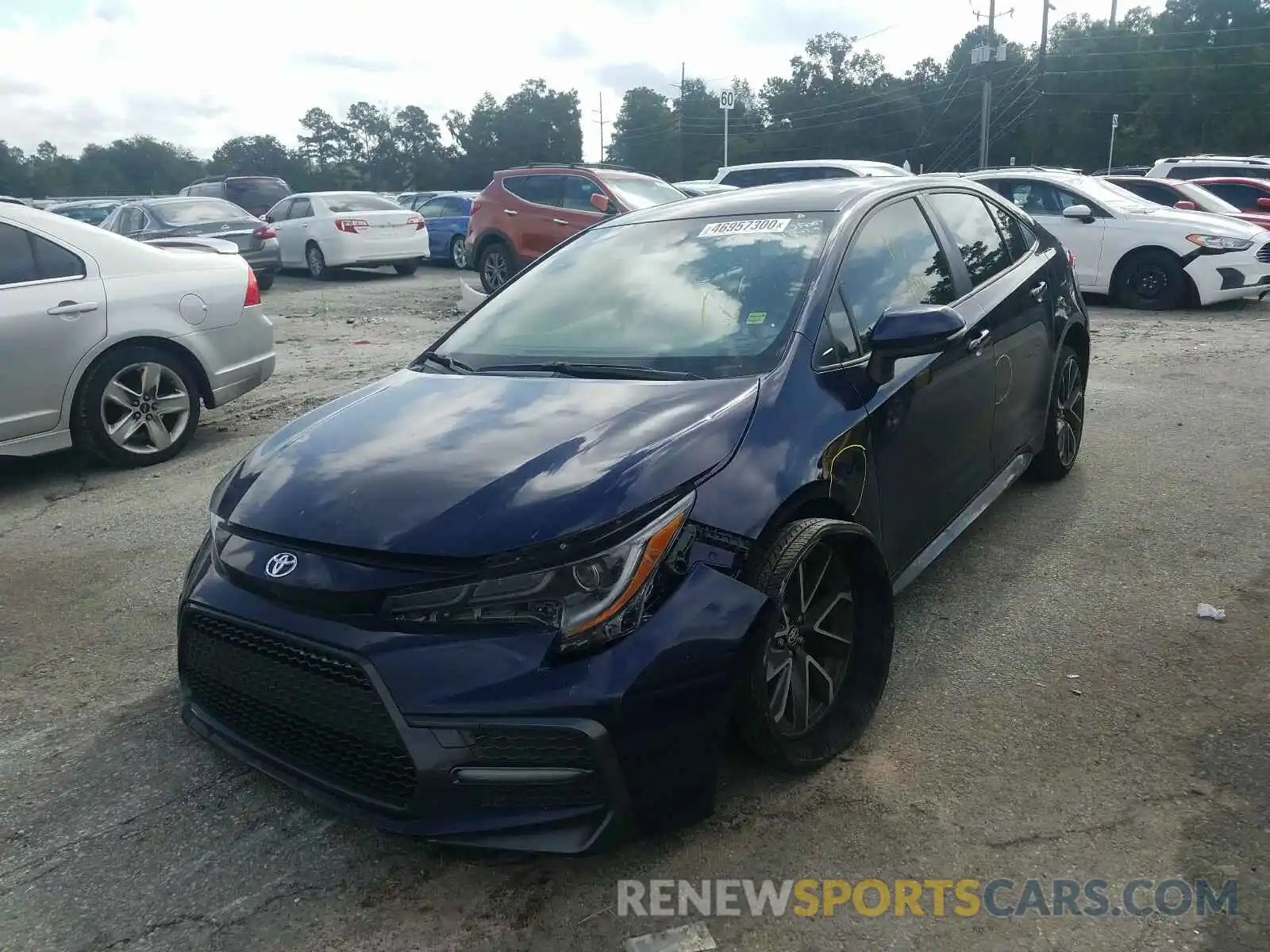 2 Photograph of a damaged car JTDS4RCE3LJ040967 TOYOTA COROLLA 2020