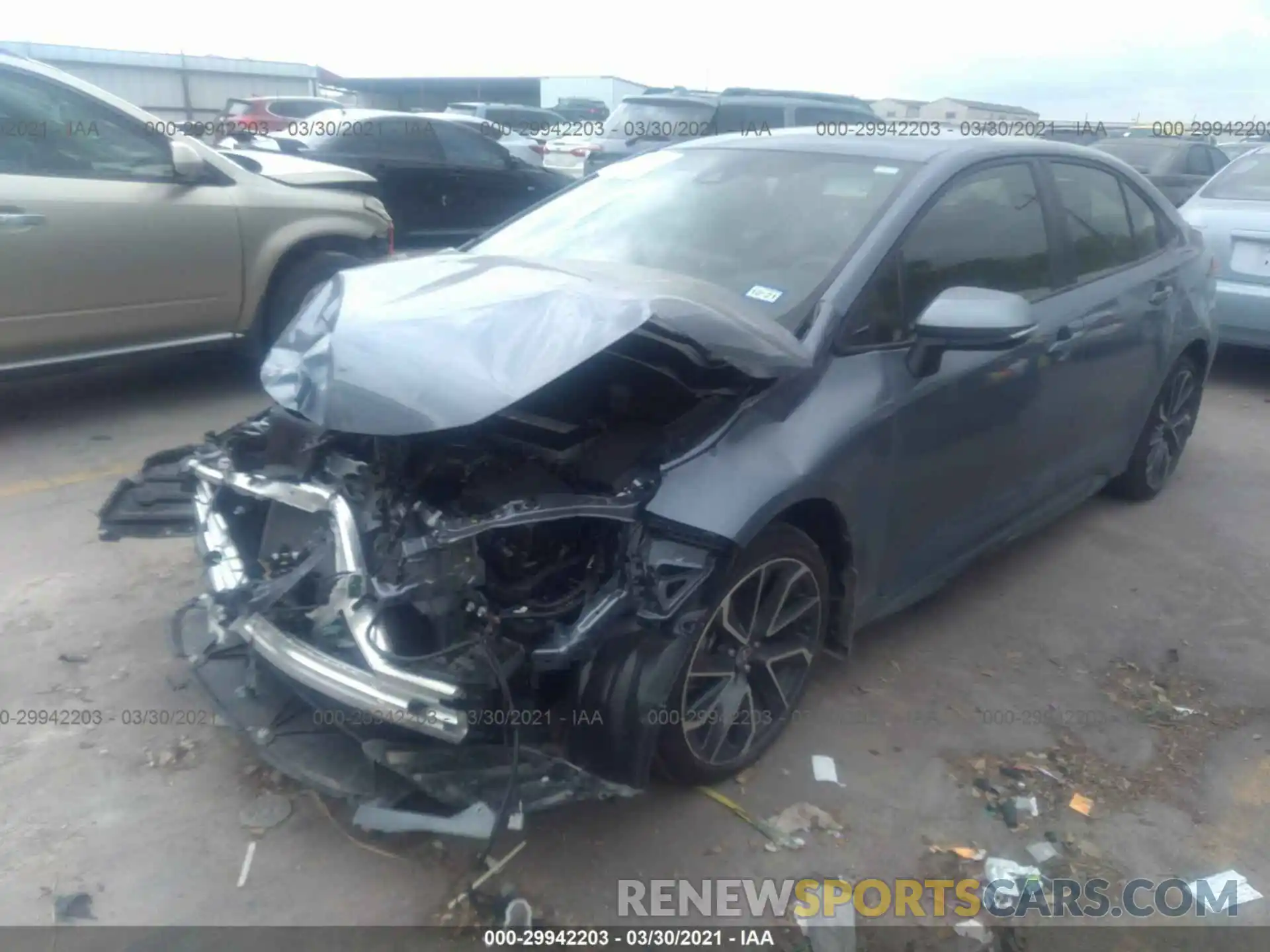 2 Photograph of a damaged car JTDS4RCE3LJ042279 TOYOTA COROLLA 2020