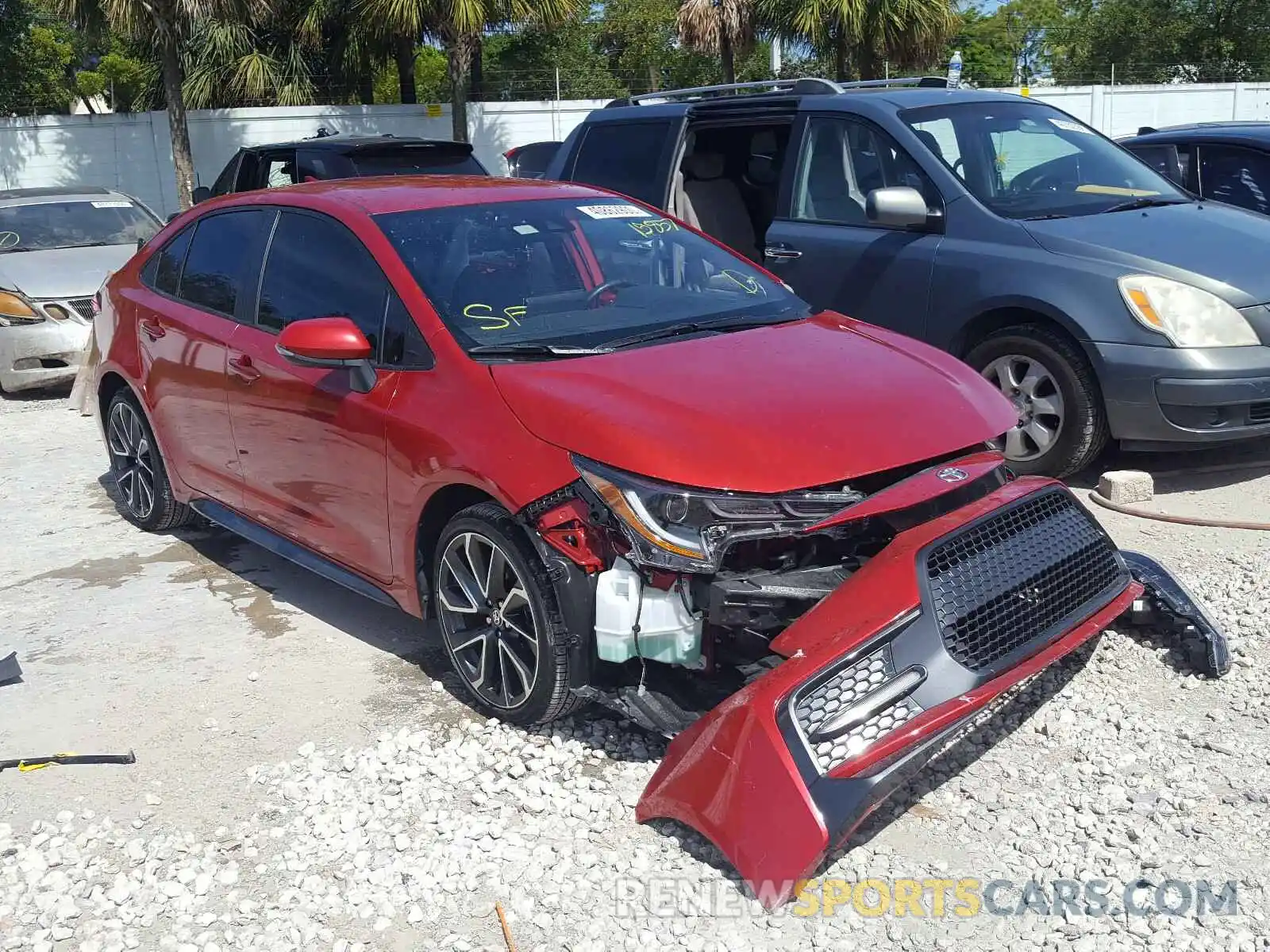 1 Photograph of a damaged car JTDS4RCE3LJ042976 TOYOTA COROLLA 2020