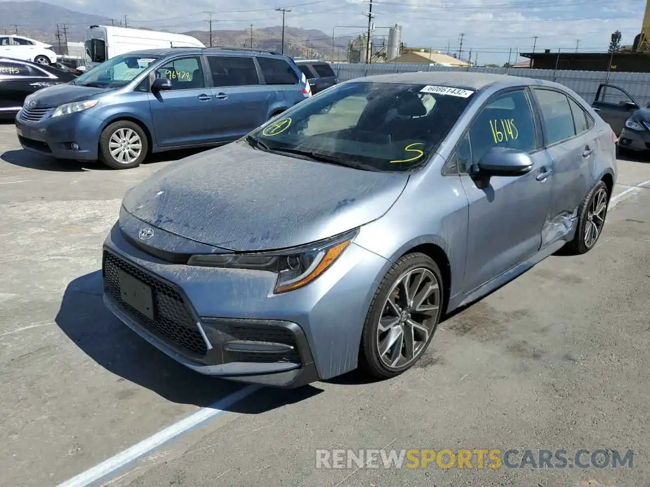 2 Photograph of a damaged car JTDS4RCE3LJ043044 TOYOTA COROLLA 2020